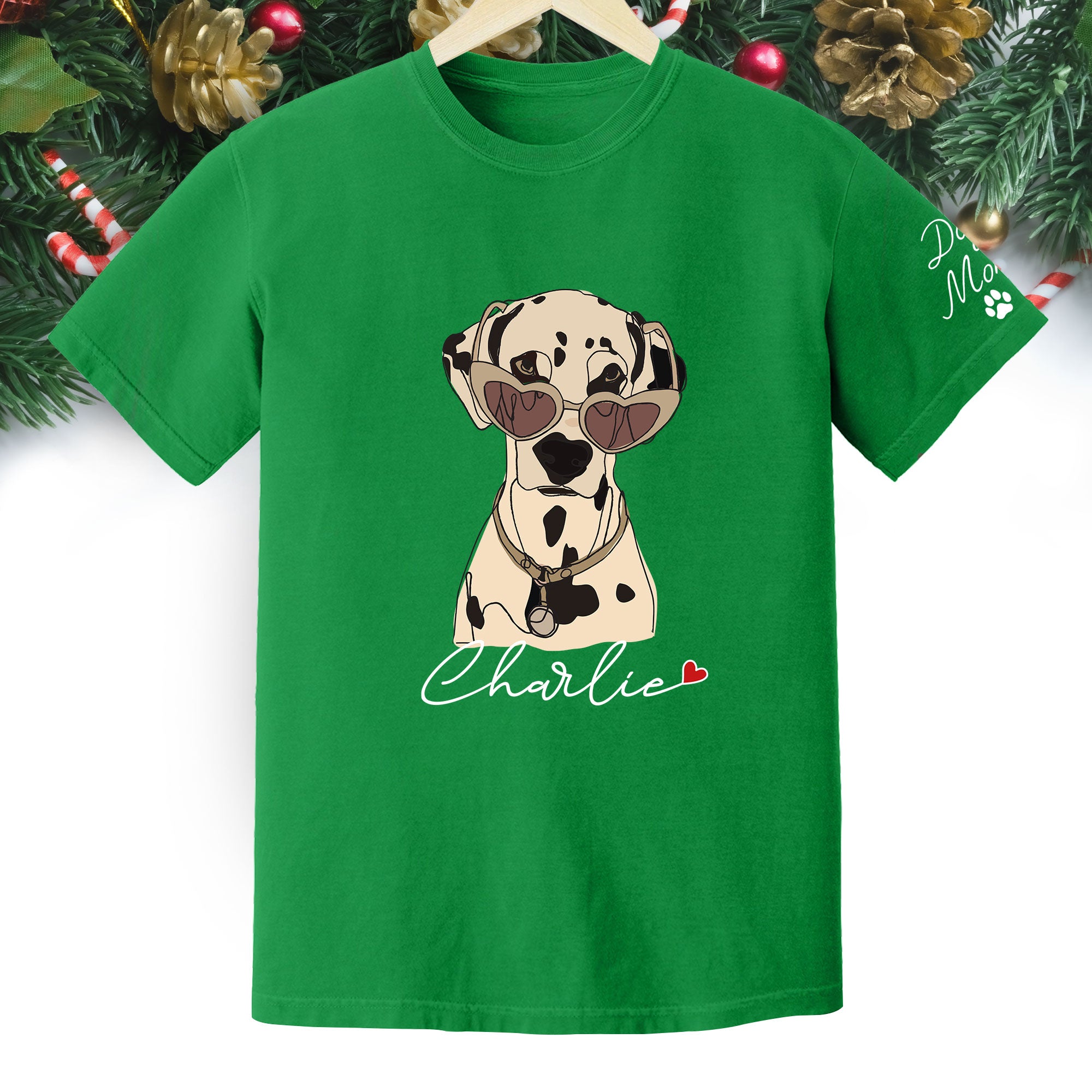 Custom Dog Mom Shirt – Personalized Pet Lover T-Shirt, Unique Christmas Gift for Pet Lovers