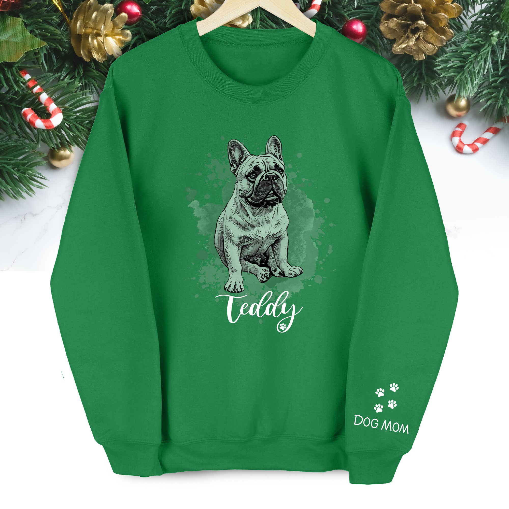 Custom Dog Sweatshirt – Personalized Pet Drawing of Your Dog, Ideal Gift for Dog Lovers