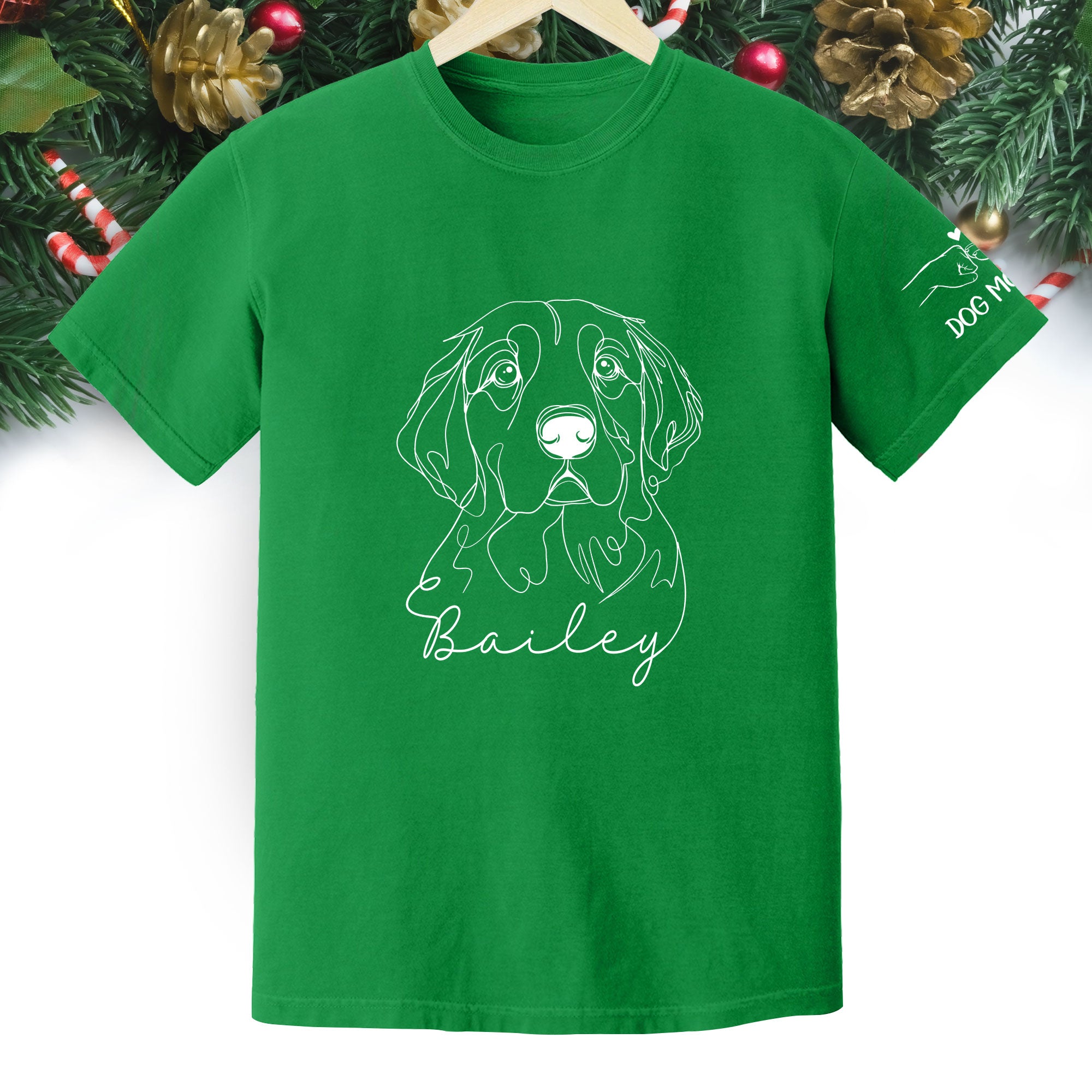 Custom Pet Photo T-Shirt – Personalized Dog Mom Shirt, Funny Christmas Gift for Pet Lovers