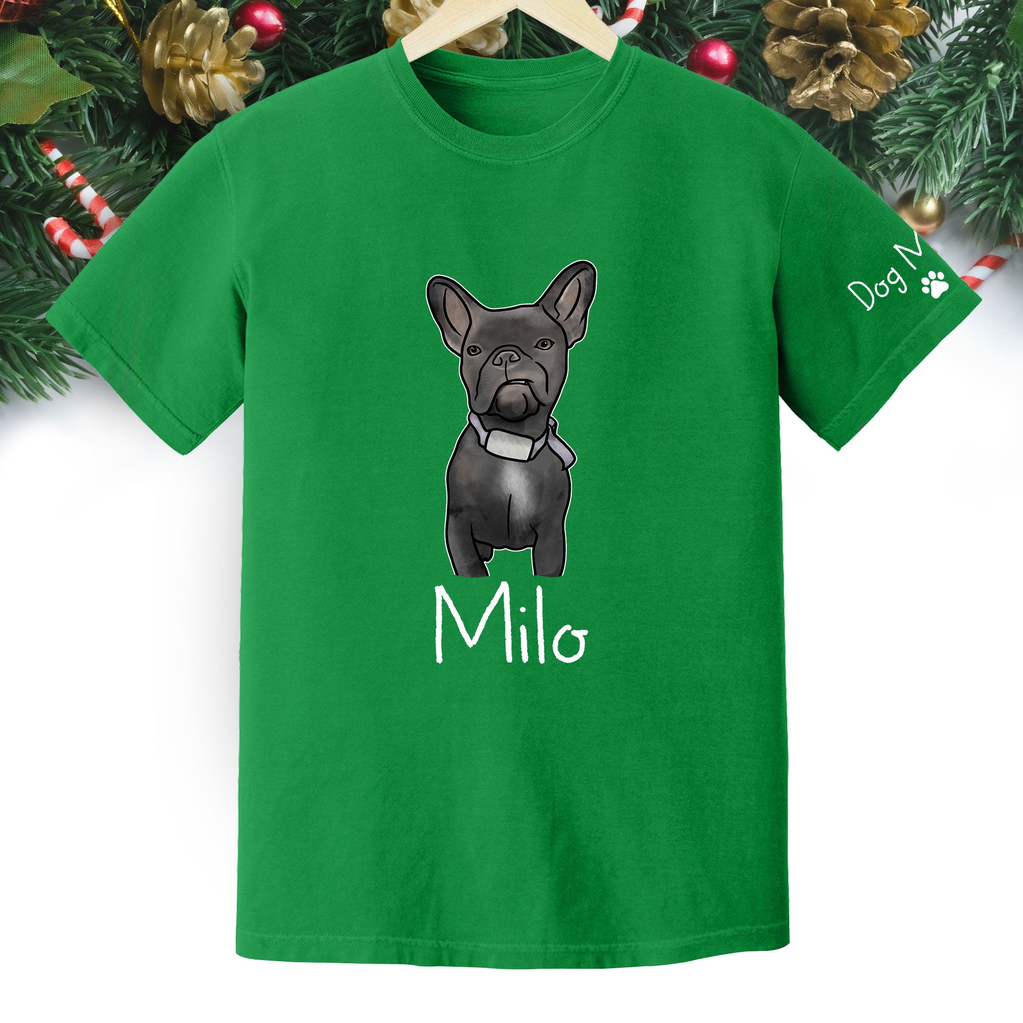 Custom Pet Portrait T-Shirt – Personalized Dog Lover Tee from Photo, Cute Gift for Dog Mom & Dog Dad