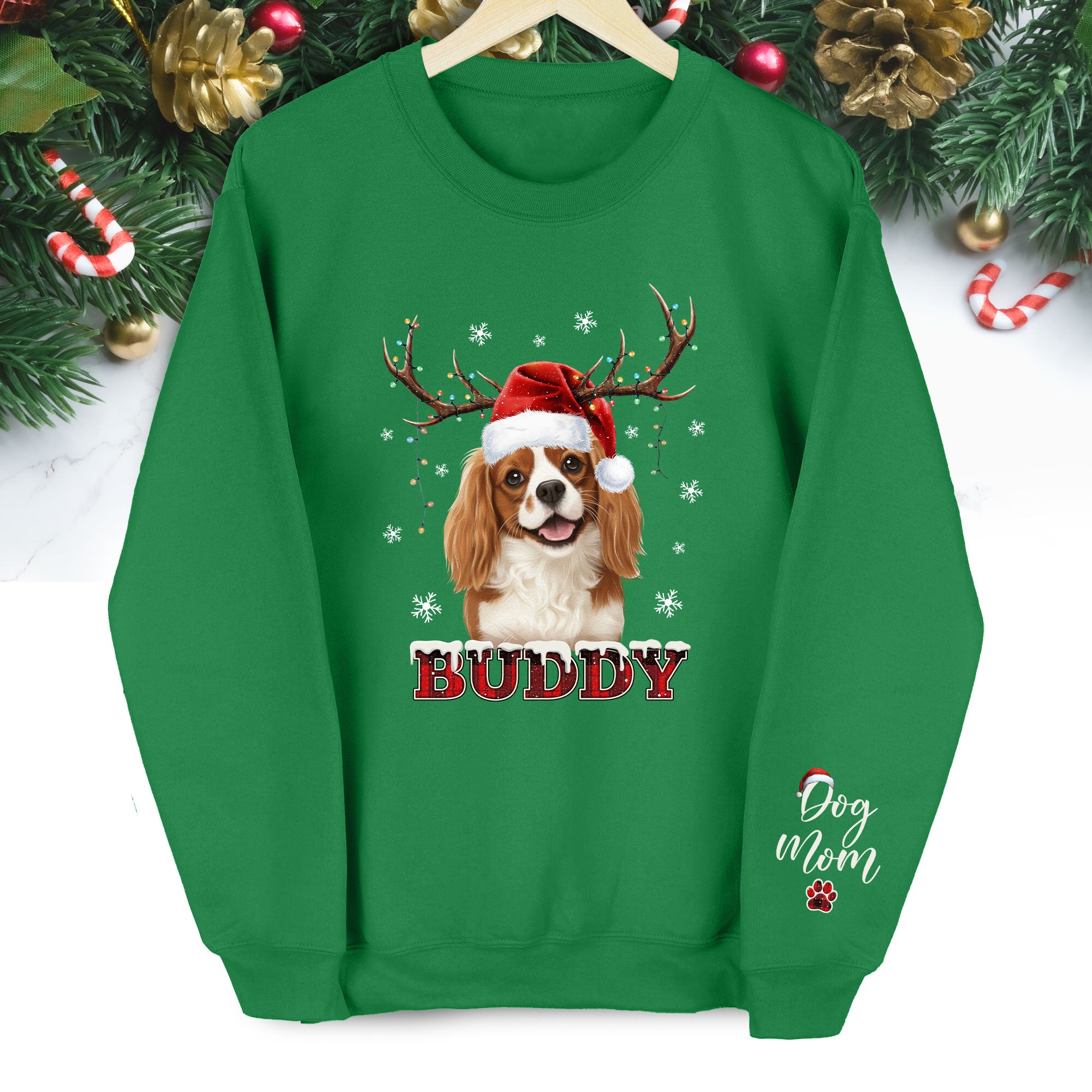 Dog Mom Custom Face Sweatshirt – Unique Personalized Pet Lover Apparel