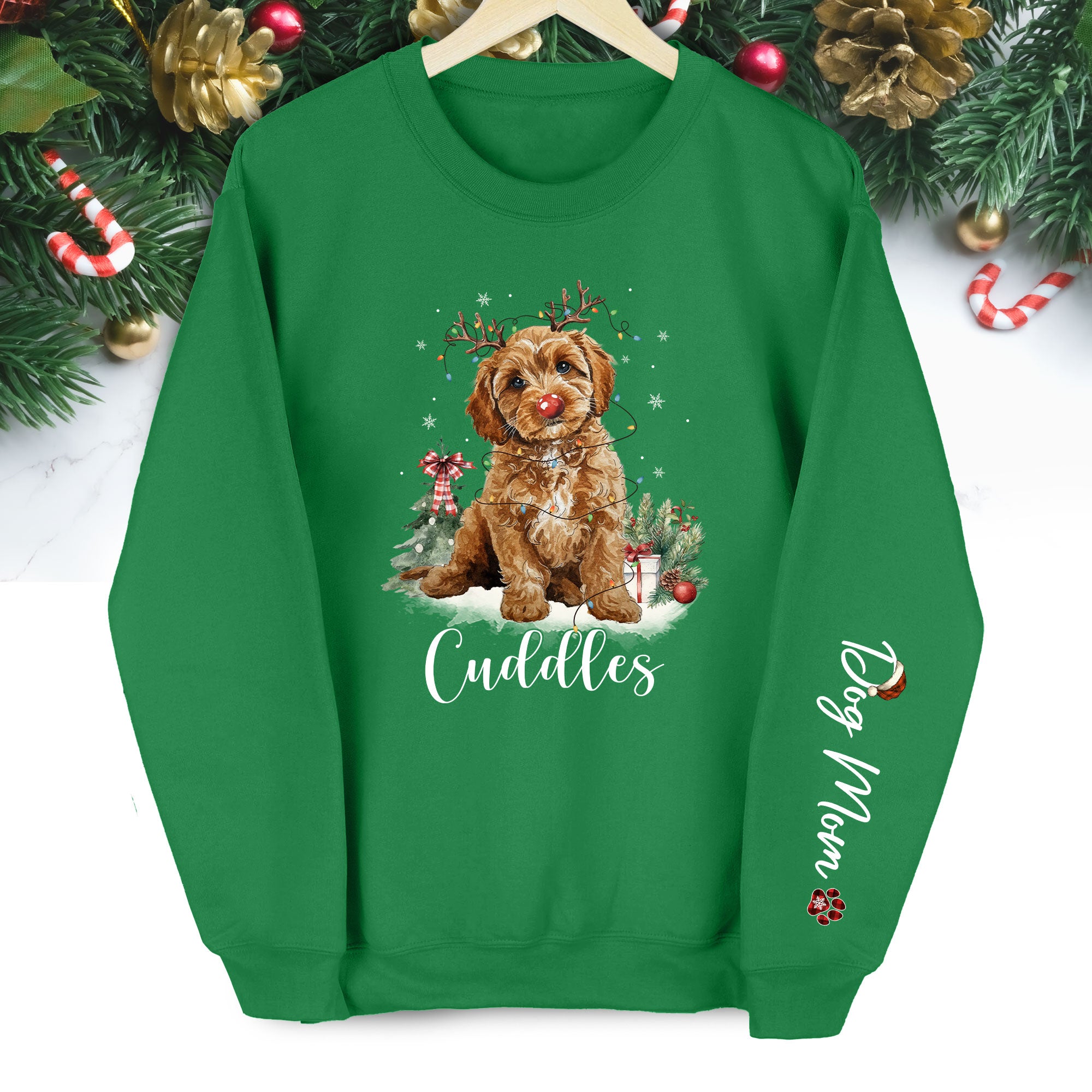 Custom Dog Face Sweatshirt for Dog Moms – Unique Gift for Pet Lovers