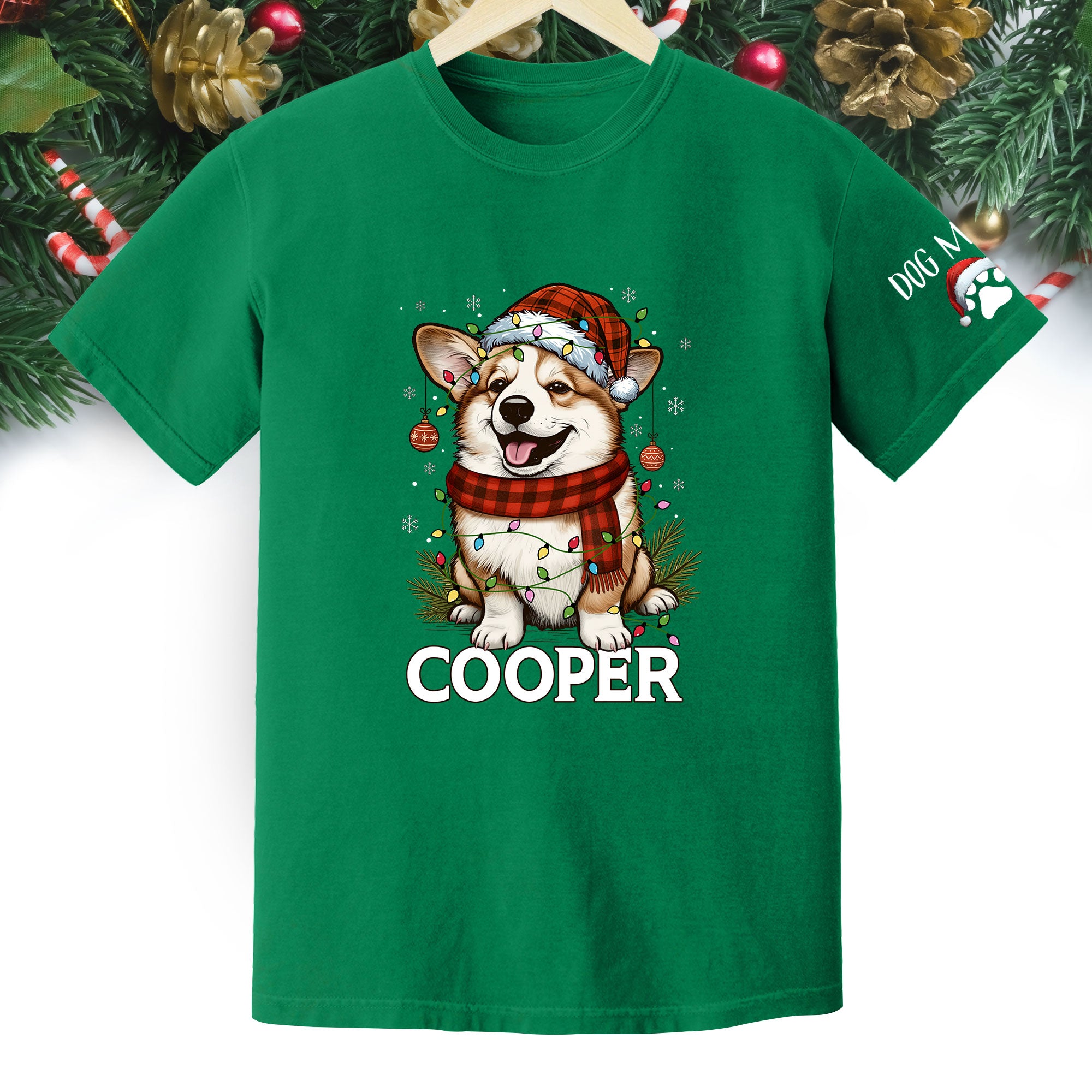 Personalized Pet Lover T-Shirt – Custom Dog Photo Christmas Shirt, Gift for Women