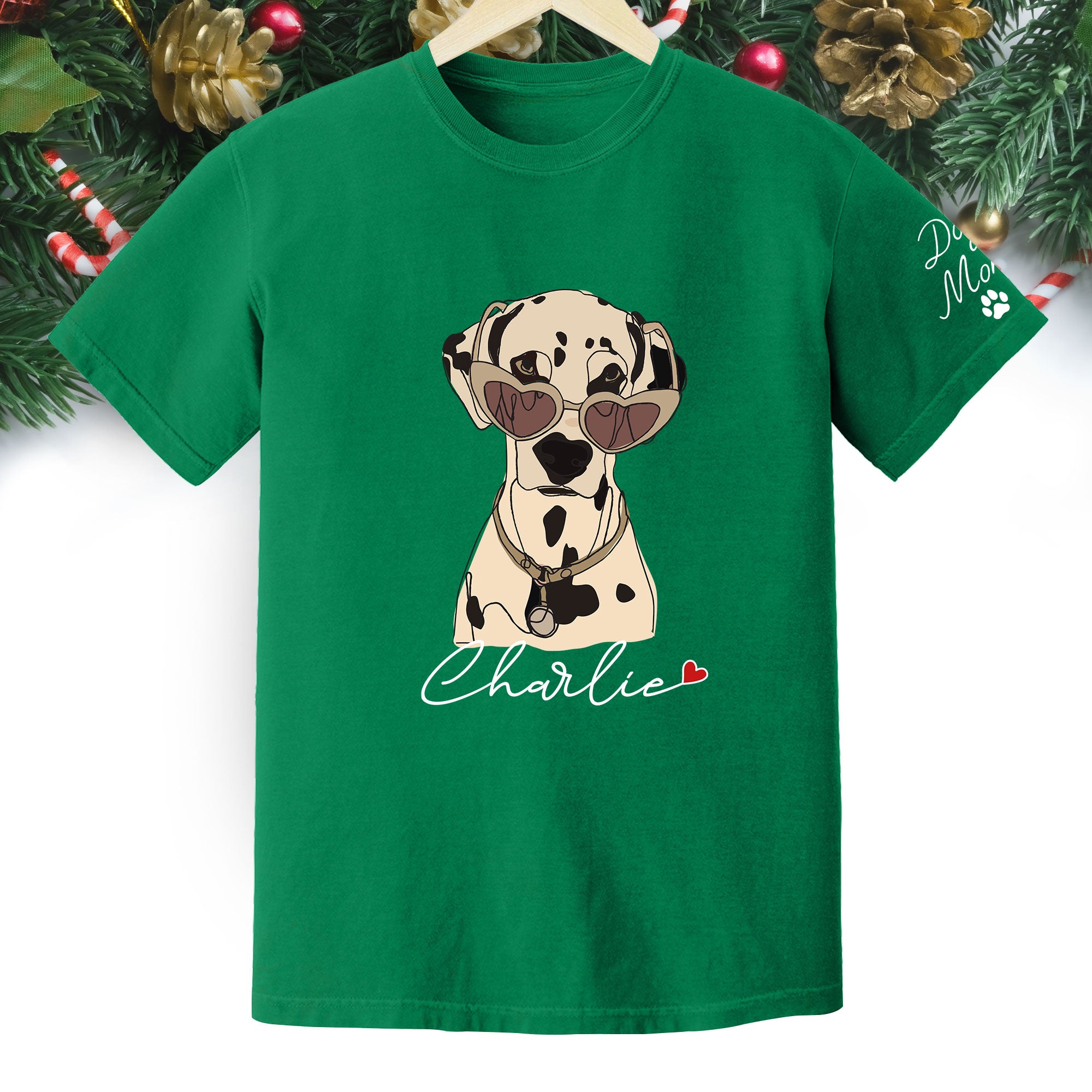 Custom Dog Mom Shirt – Personalized Pet Lover T-Shirt, Unique Christmas Gift for Pet Lovers
