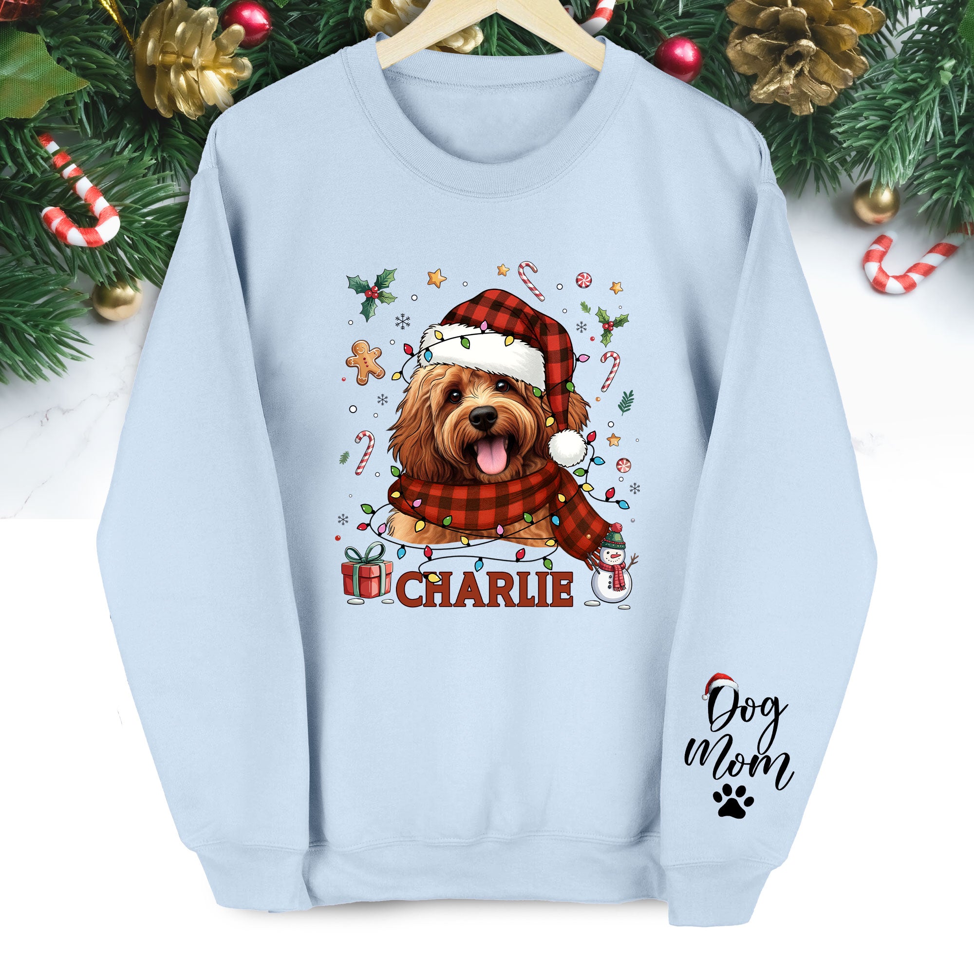 Custom Dog Mom Sweatshirt – Personalized Pet Gift