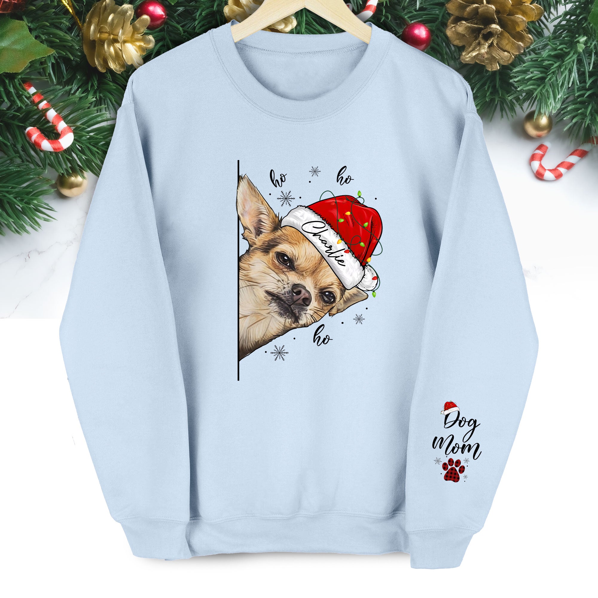 Custom Dog Mom Sweatshirt – Personalized Pet Photo Gift
