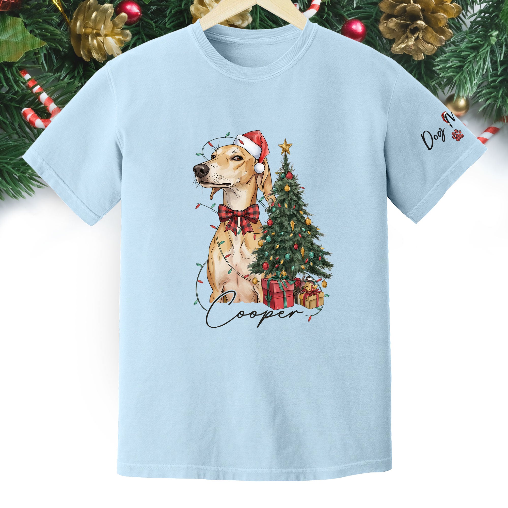 Custom Pet Photo Shirt – Personalized Dog Christmas Shirt, Perfect Gift for Pet Lovers