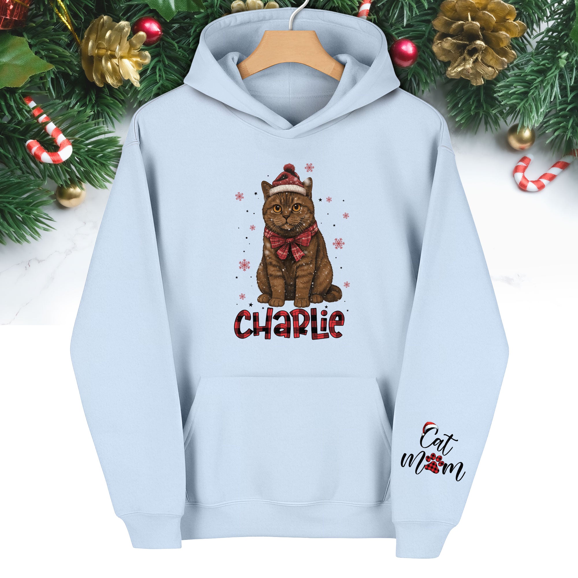 Custom Cat Hoodie – Personalized Photo Hoodie for Pet Lovers