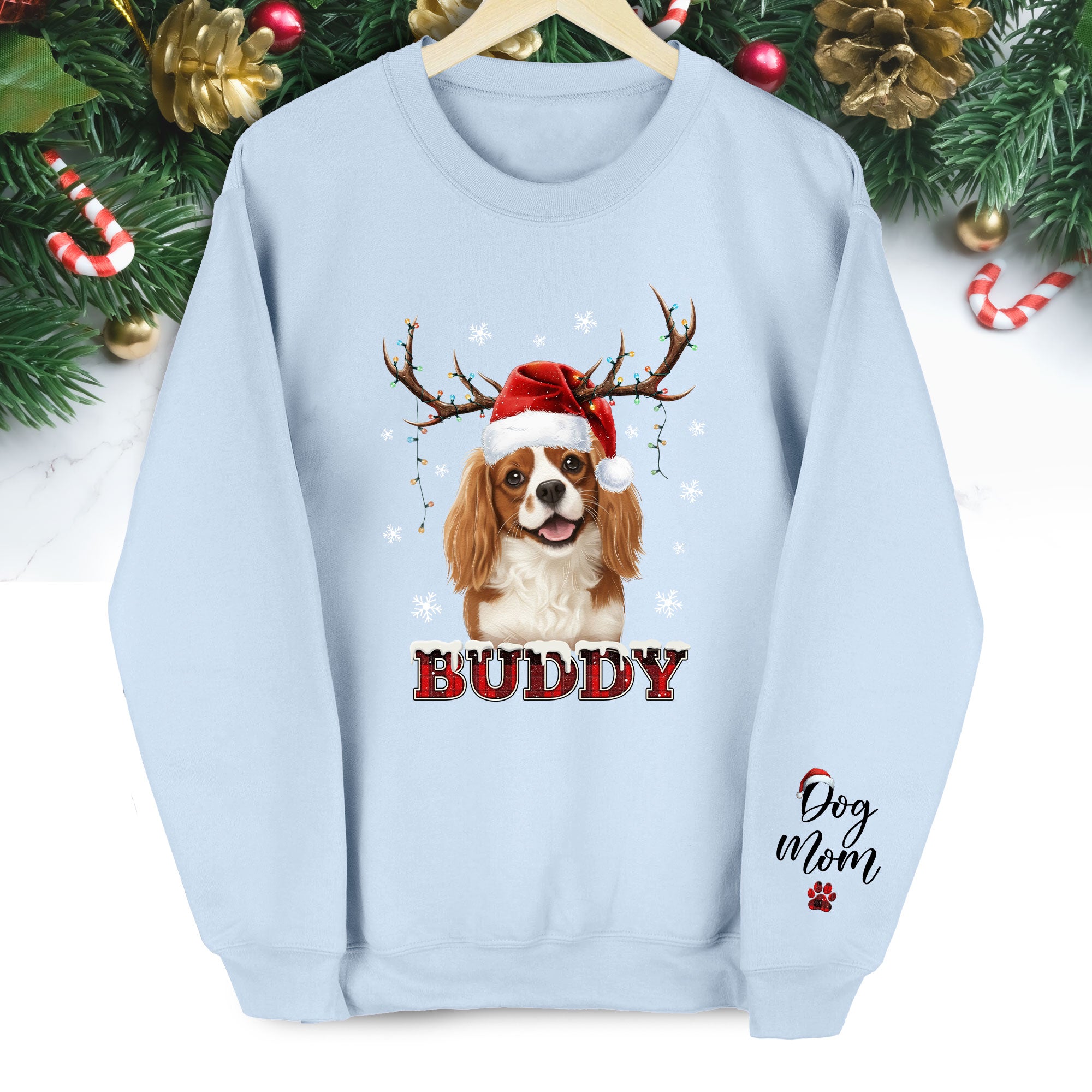 Dog Mom Custom Face Sweatshirt – Unique Personalized Pet Lover Apparel