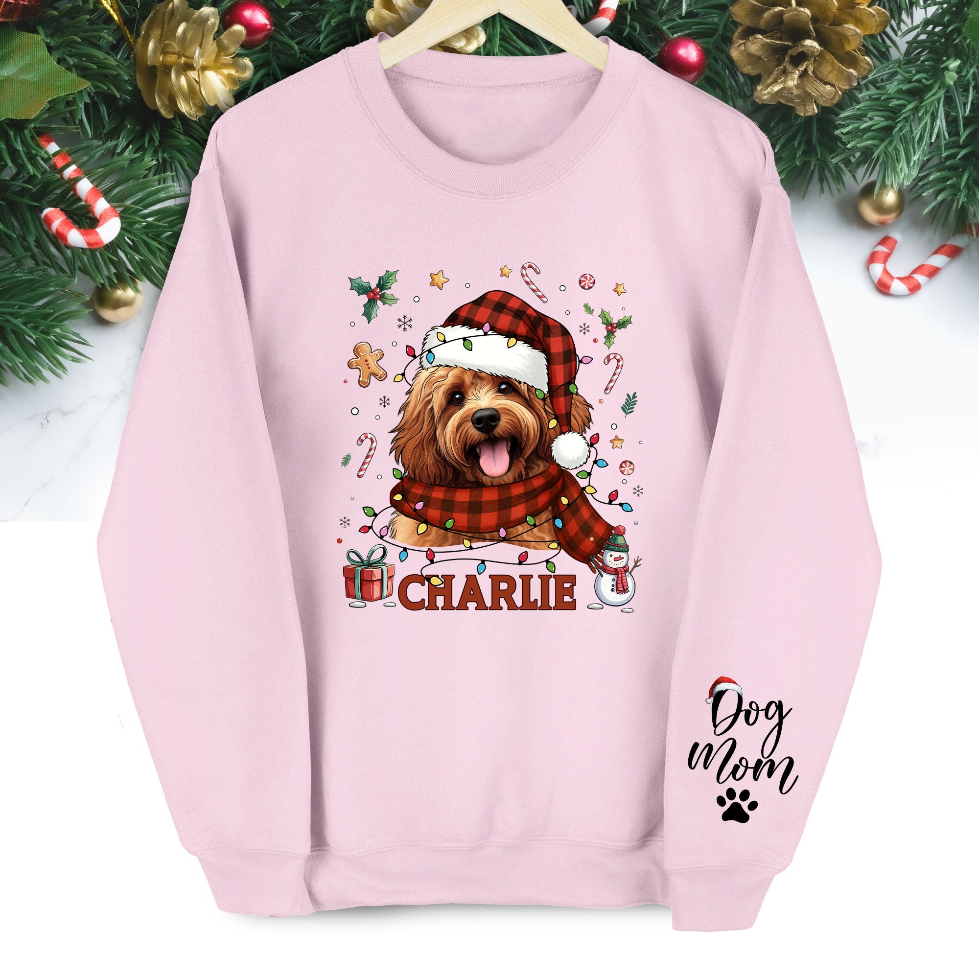 Custom Dog Mom Sweatshirt – Personalized Pet Gift