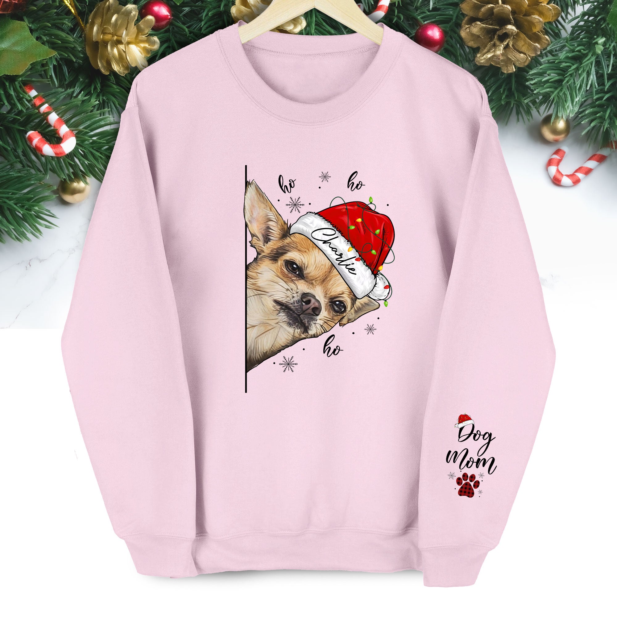 Custom Dog Mom Sweatshirt – Personalized Pet Photo Gift
