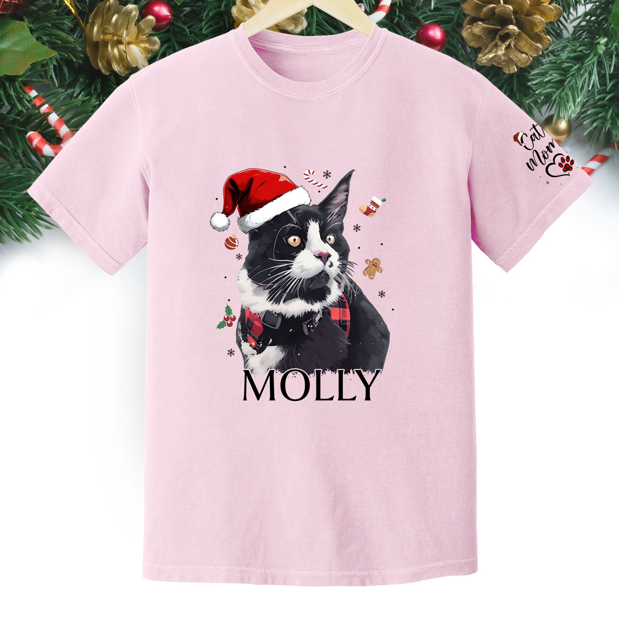 Personalized Cat T-Shirt – Custom Pet Photo Tee Gift for Animal Lovers