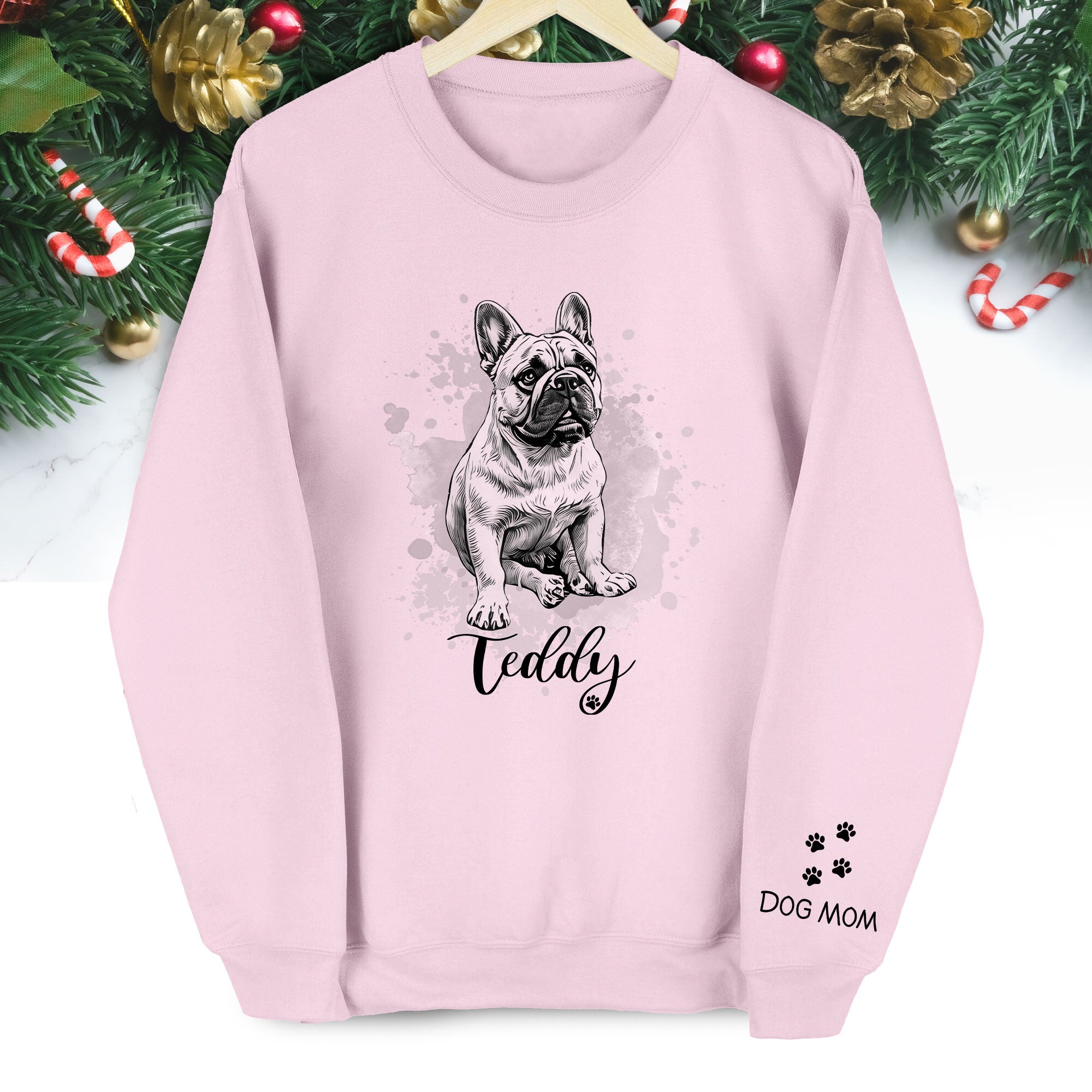 Custom Dog Sweatshirt – Personalized Pet Drawing of Your Dog, Ideal Gift for Dog Lovers