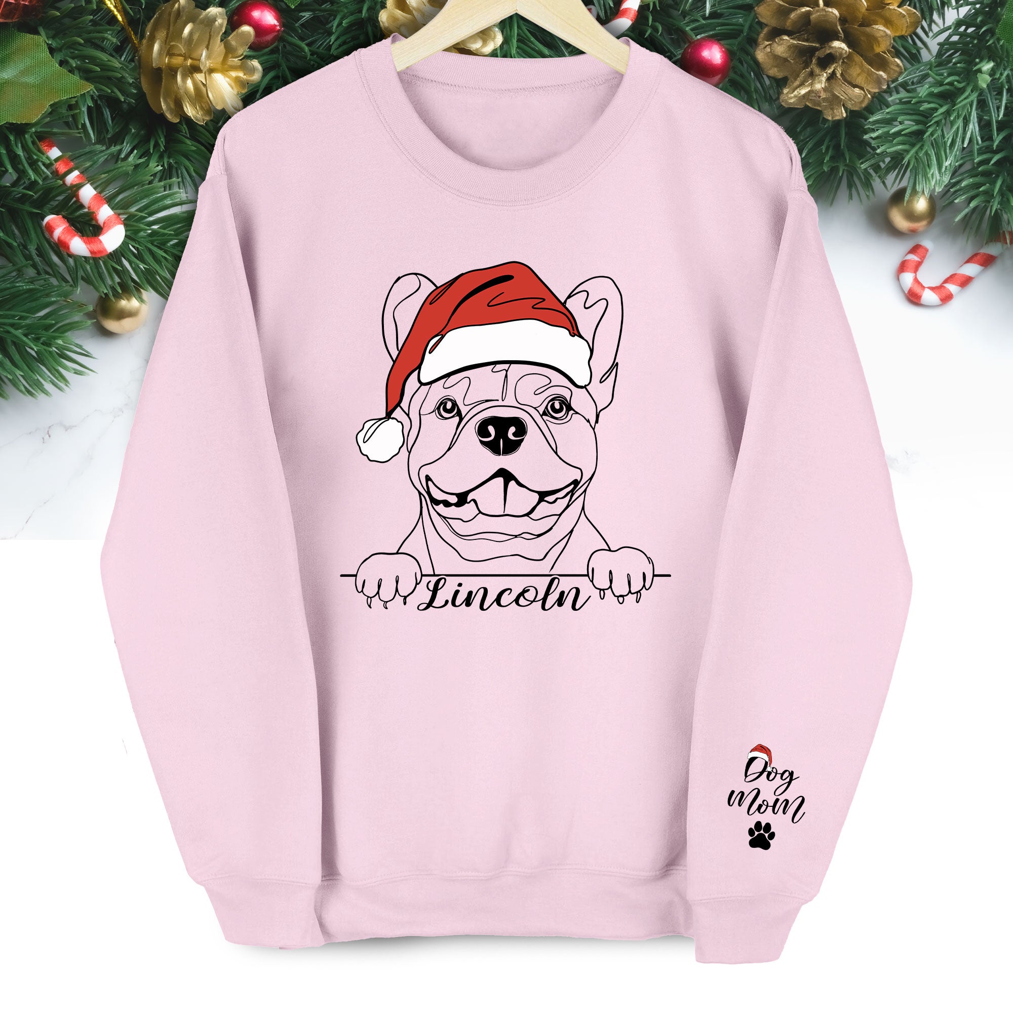 Custom Dog Face Sweatshirt for Dog Moms – Cute & Heartfelt Pet Lover Sweater