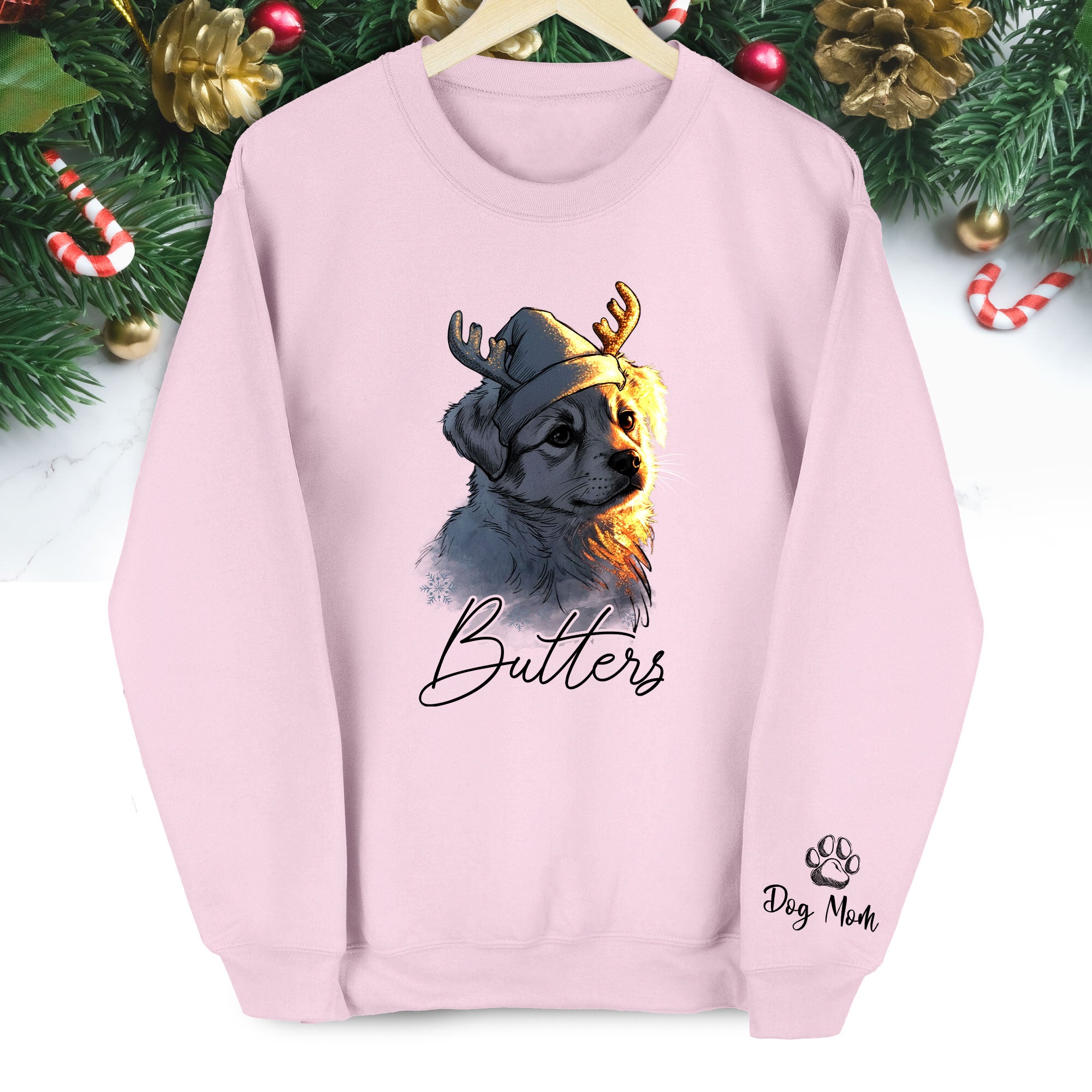 Personalized Dog Mom Sweatshirt Featuring Your Pet’s Face