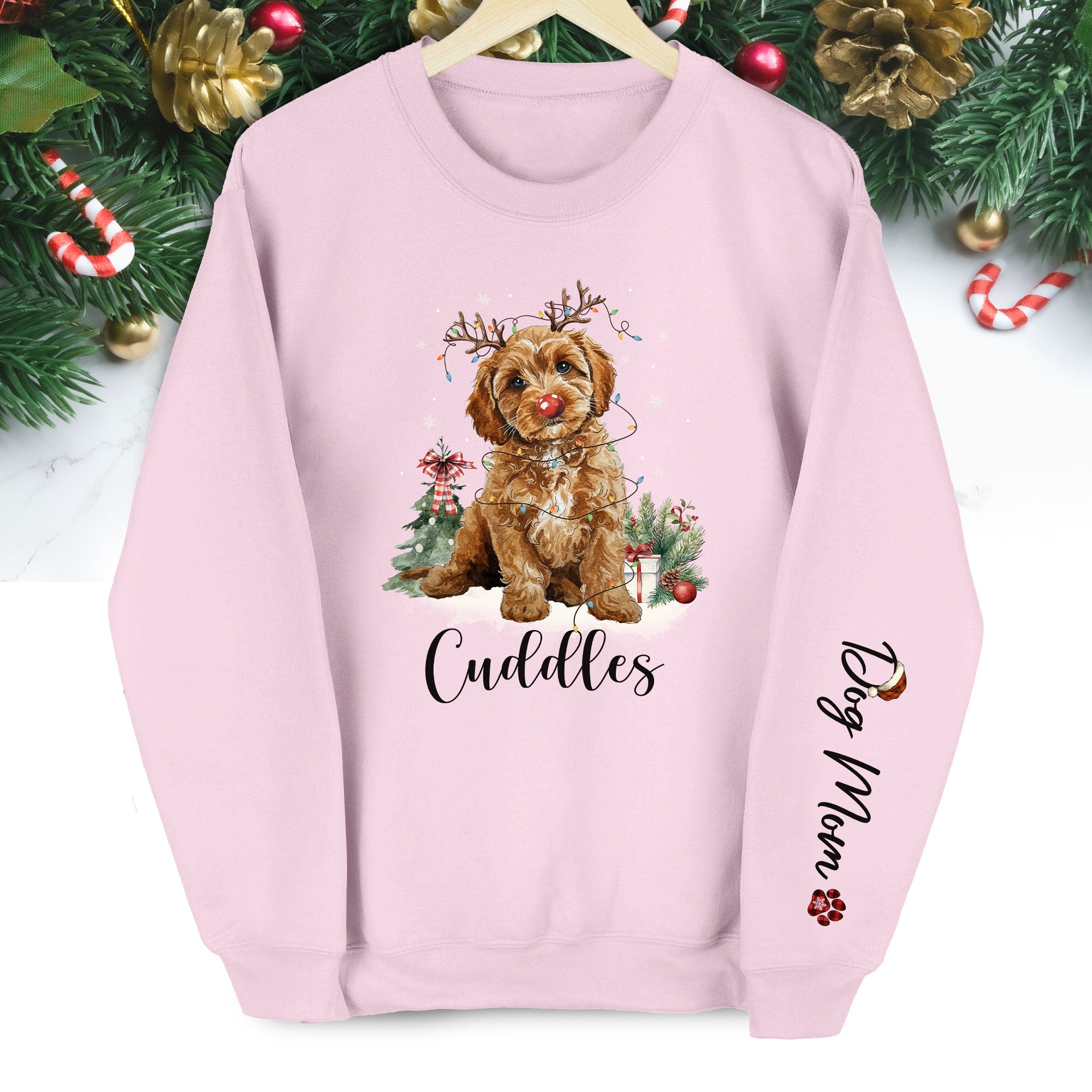 Custom Dog Face Sweatshirt for Dog Moms – Unique Gift for Pet Lovers