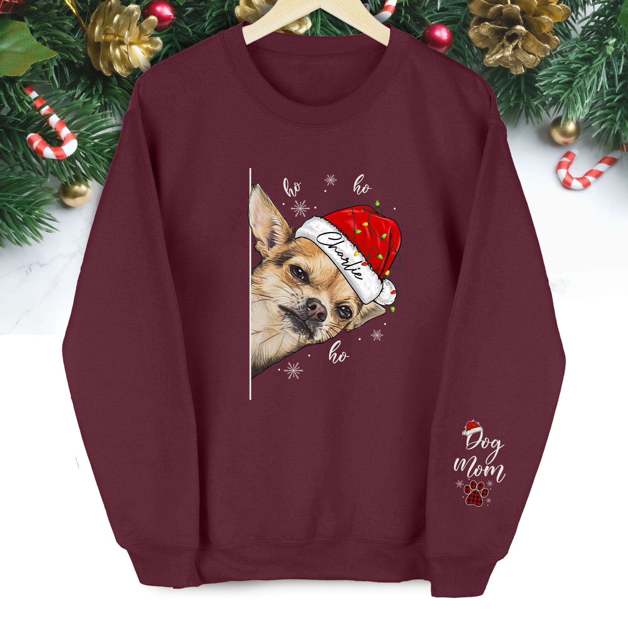 Custom Dog Mom Sweatshirt – Personalized Pet Photo Gift