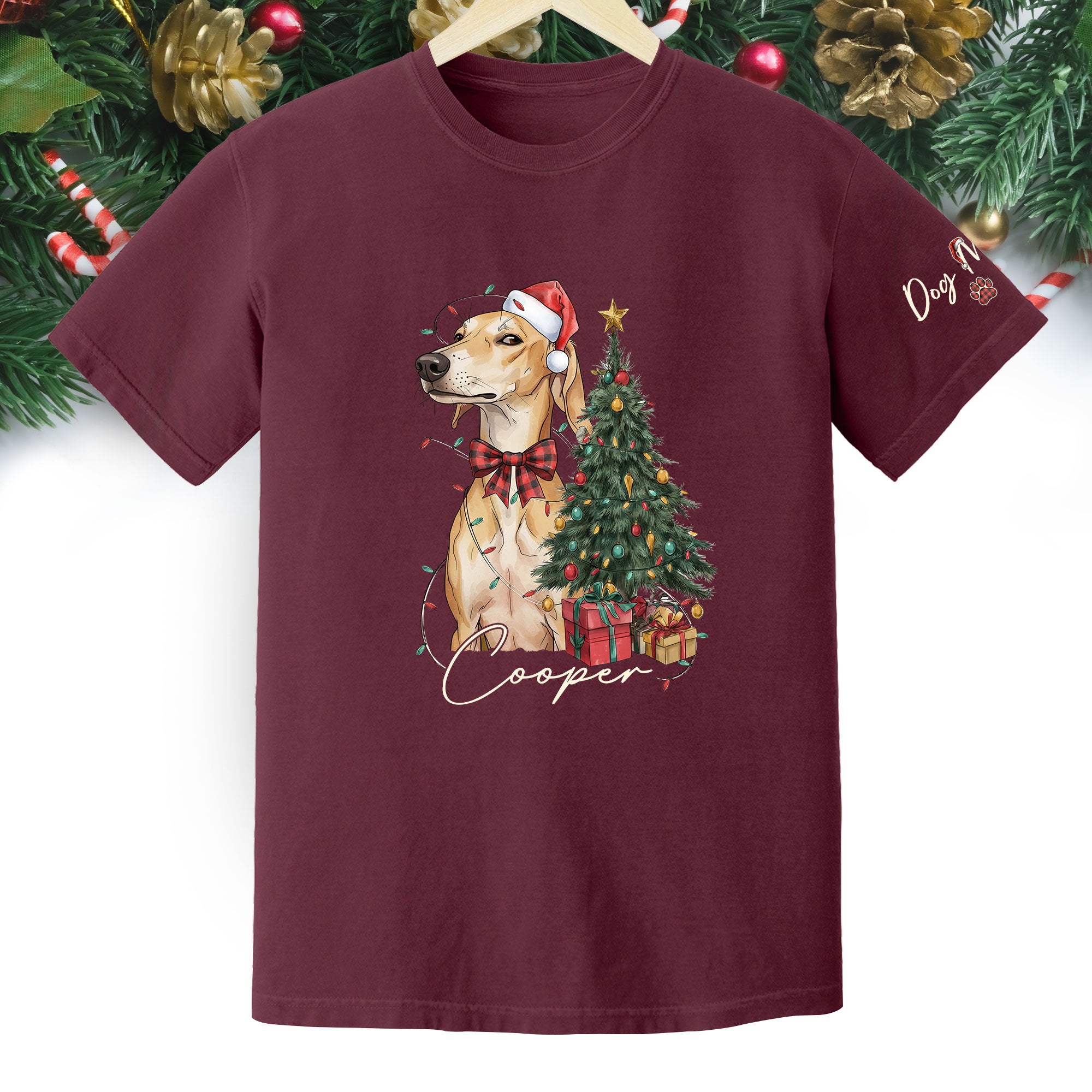 Custom Pet Photo Shirt – Personalized Dog Christmas Shirt, Perfect Gift for Pet Lovers
