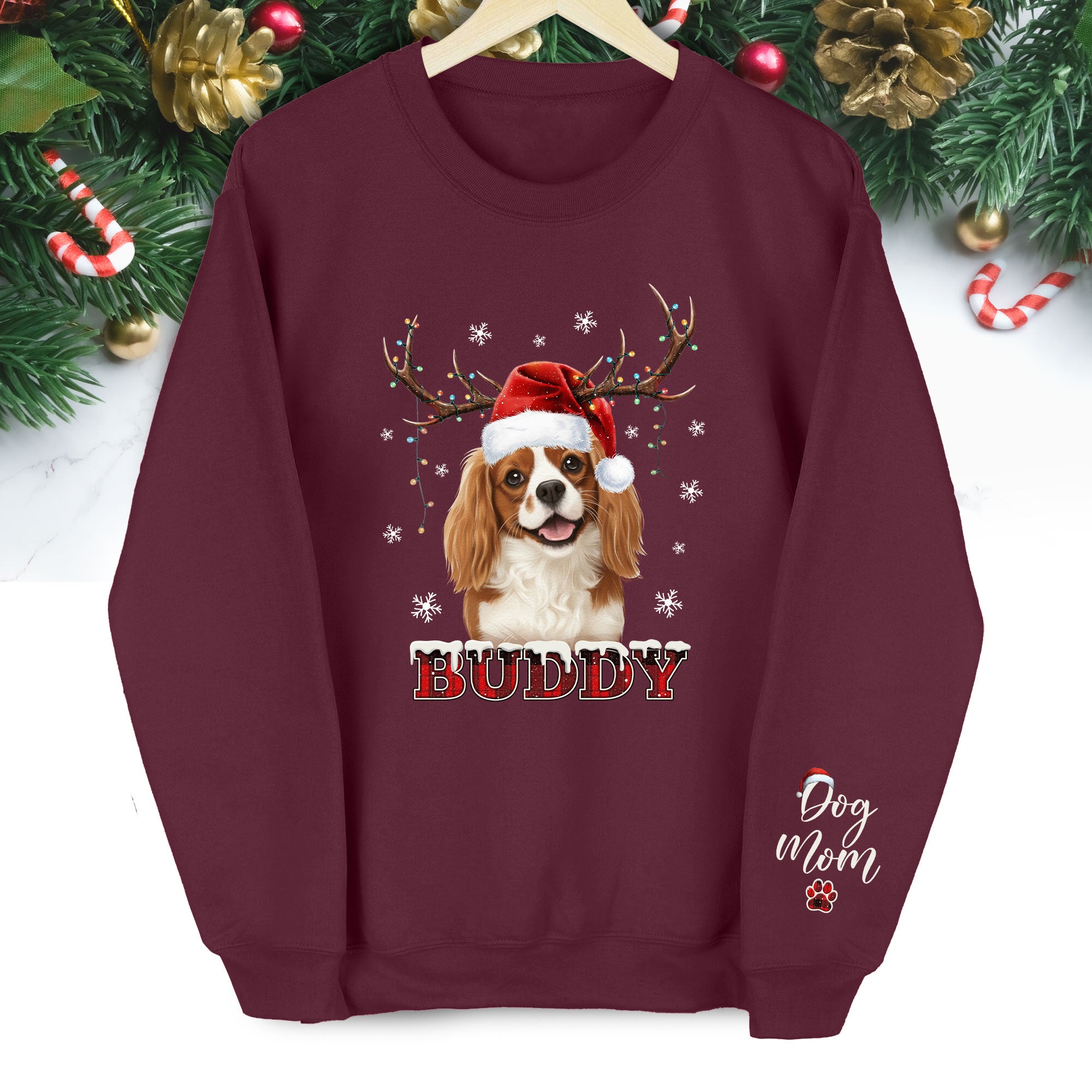 Dog Mom Custom Face Sweatshirt – Unique Personalized Pet Lover Apparel