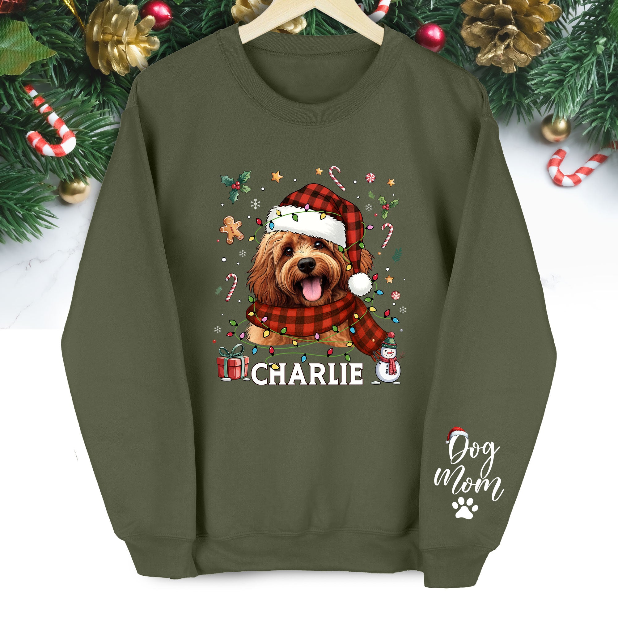 Custom Dog Mom Sweatshirt – Personalized Pet Gift