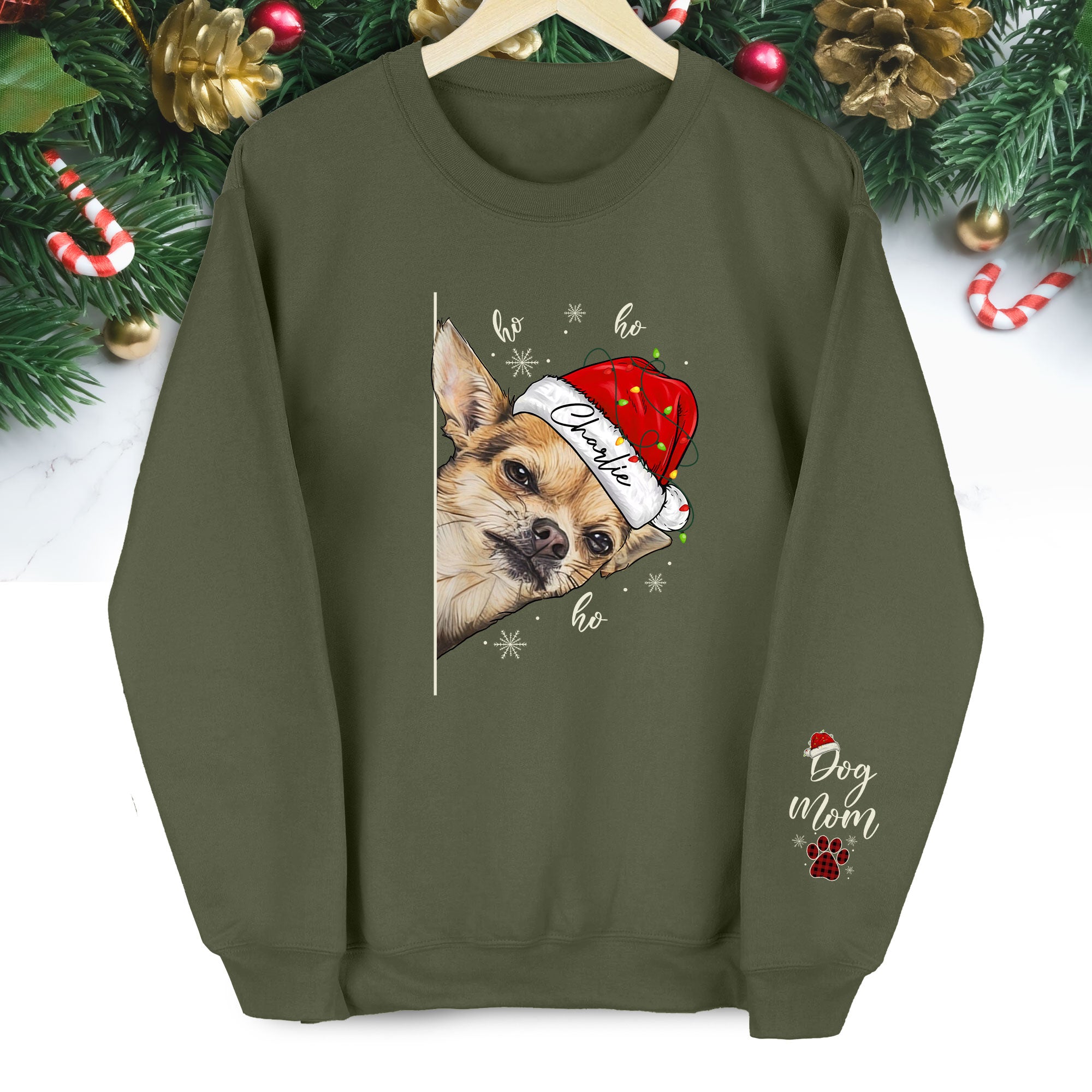 Custom Dog Mom Sweatshirt – Personalized Pet Photo Gift