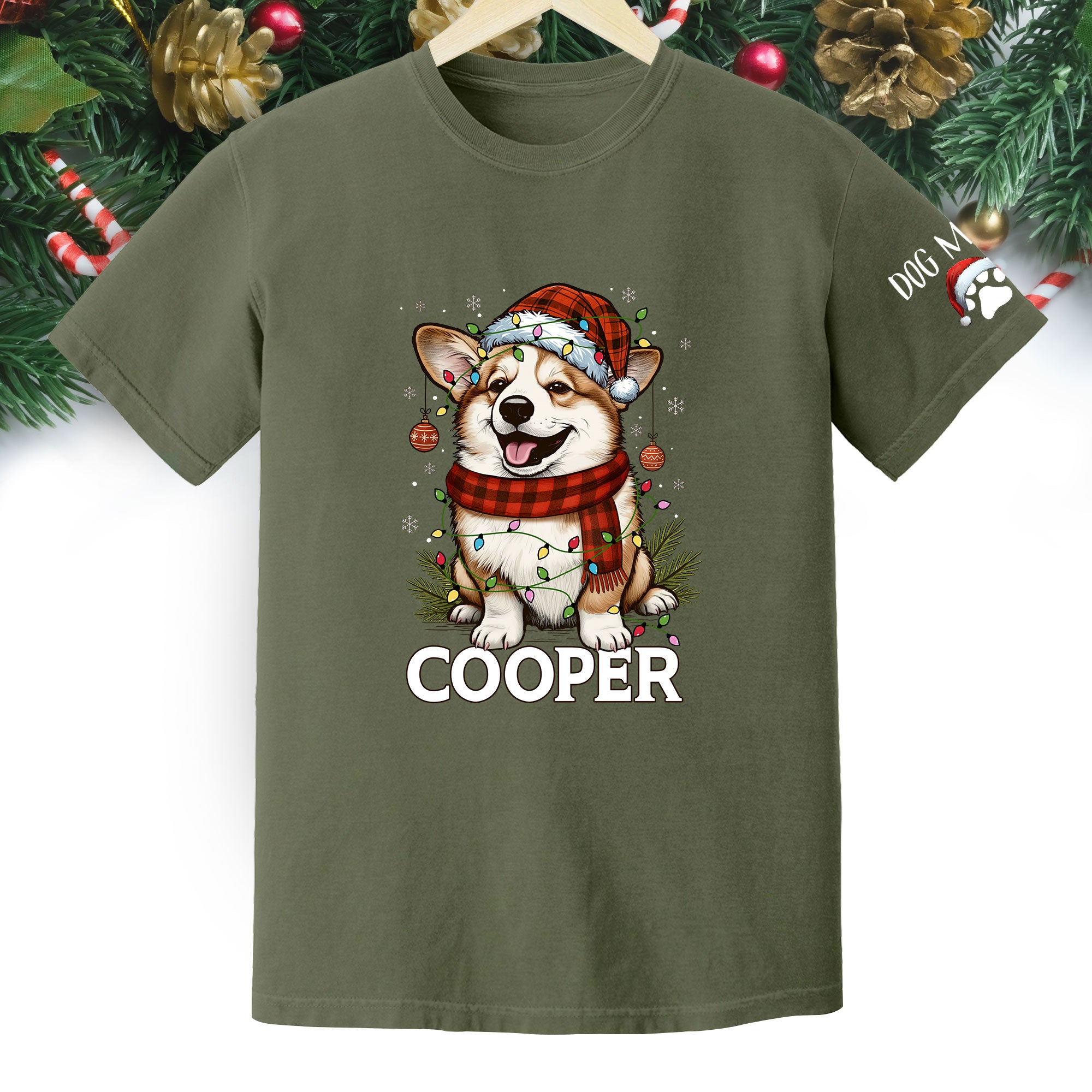 Personalized Pet Lover T-Shirt – Custom Dog Photo Christmas Shirt, Gift for Women
