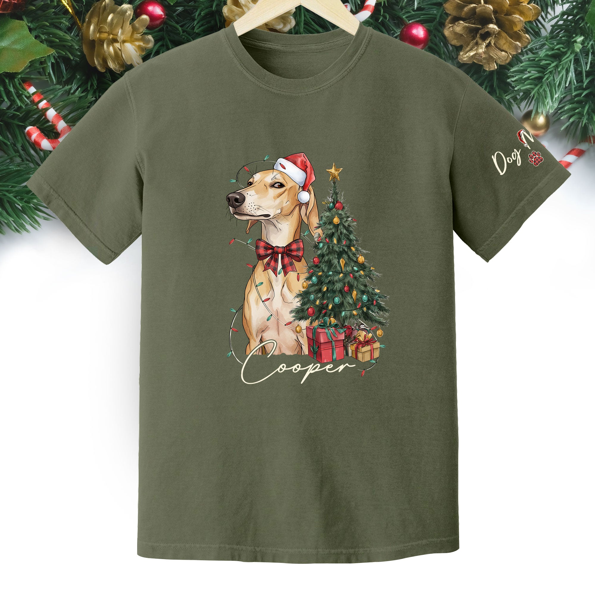Custom Pet Photo Shirt – Personalized Dog Christmas Shirt, Perfect Gift for Pet Lovers