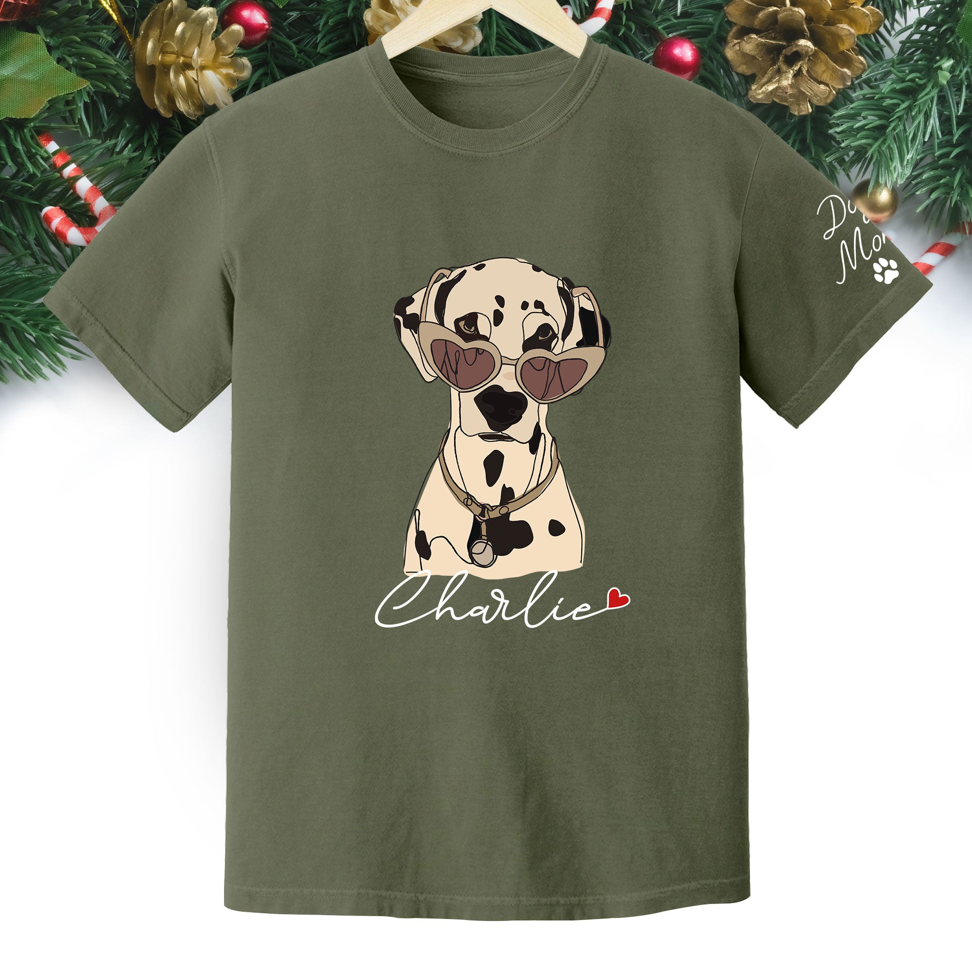 Custom Dog Mom Shirt – Personalized Pet Lover T-Shirt, Unique Christmas Gift for Pet Lovers