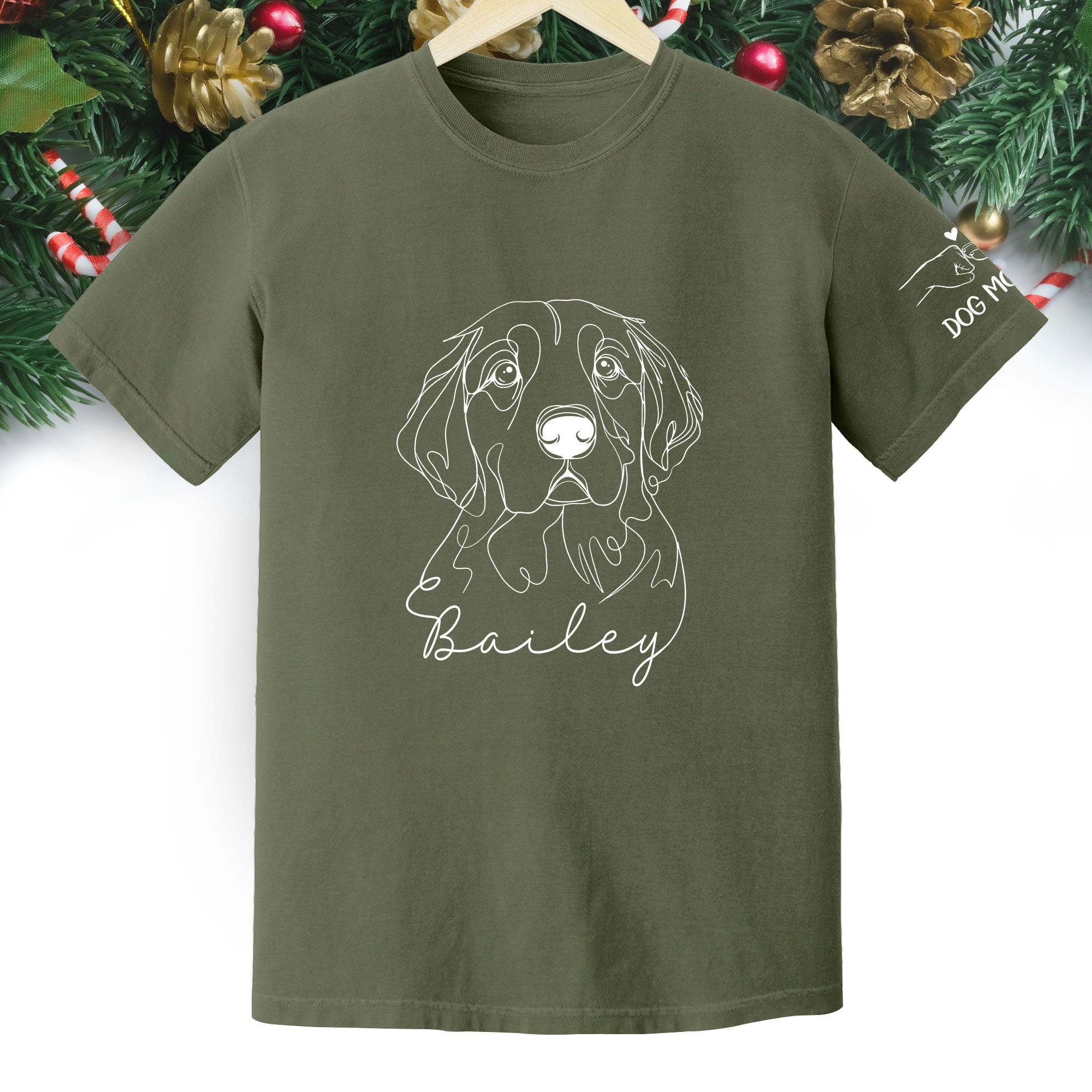 Custom Pet Photo T-Shirt – Personalized Dog Mom Shirt, Funny Christmas Gift for Pet Lovers