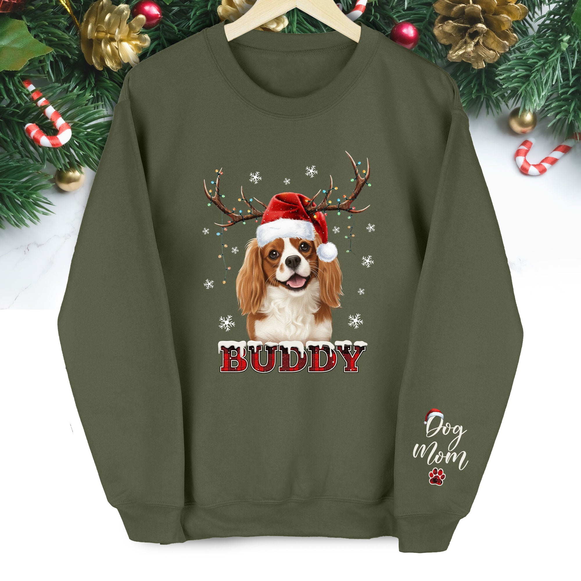 Dog Mom Custom Face Sweatshirt – Unique Personalized Pet Lover Apparel