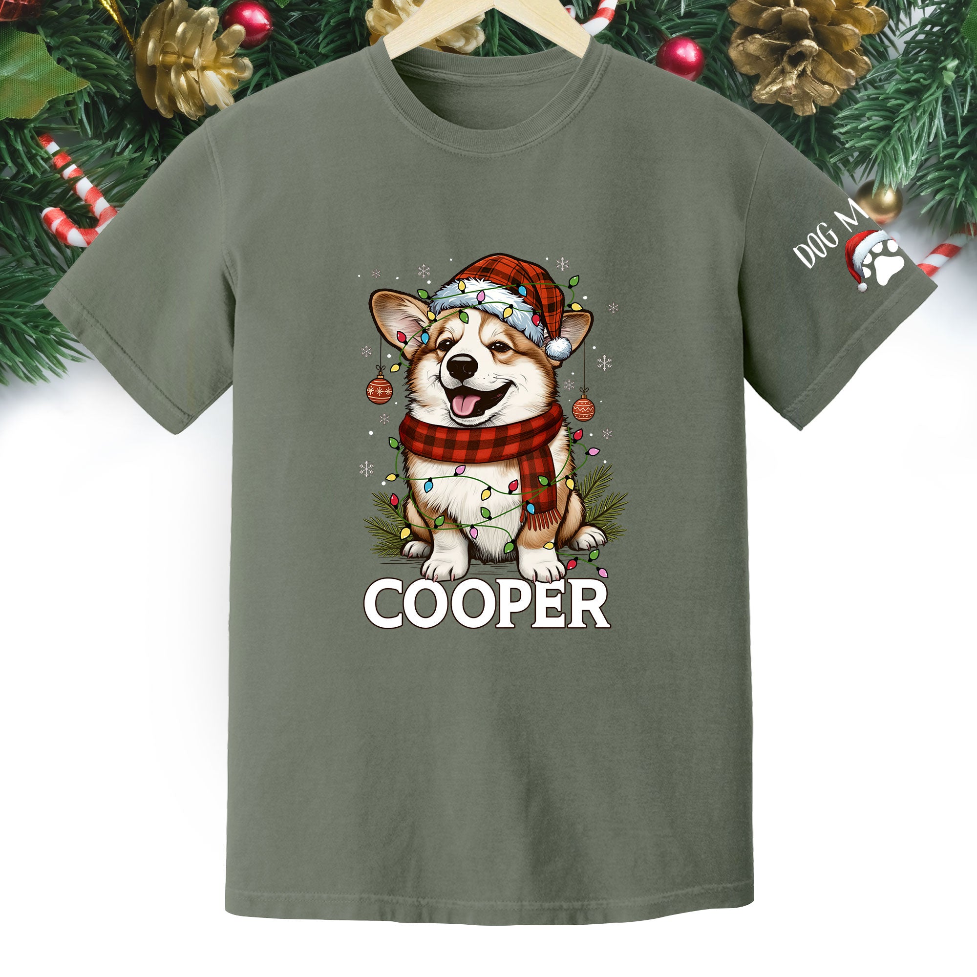 Personalized Pet Lover T-Shirt – Custom Dog Photo Christmas Shirt, Gift for Women
