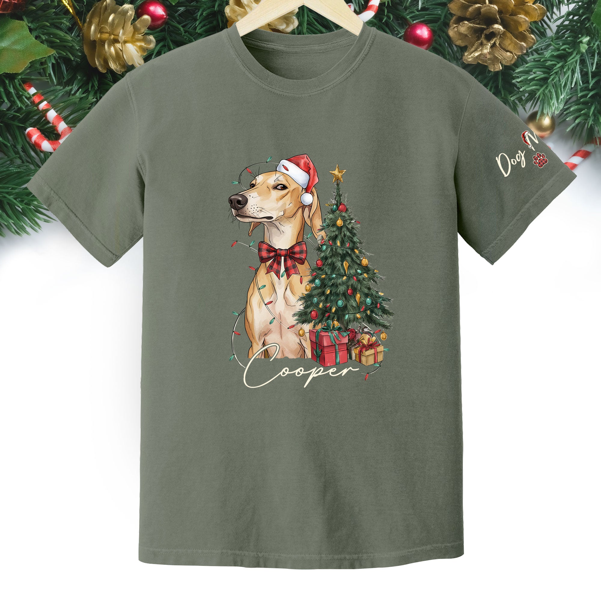Custom Pet Photo Shirt – Personalized Dog Christmas Shirt, Perfect Gift for Pet Lovers