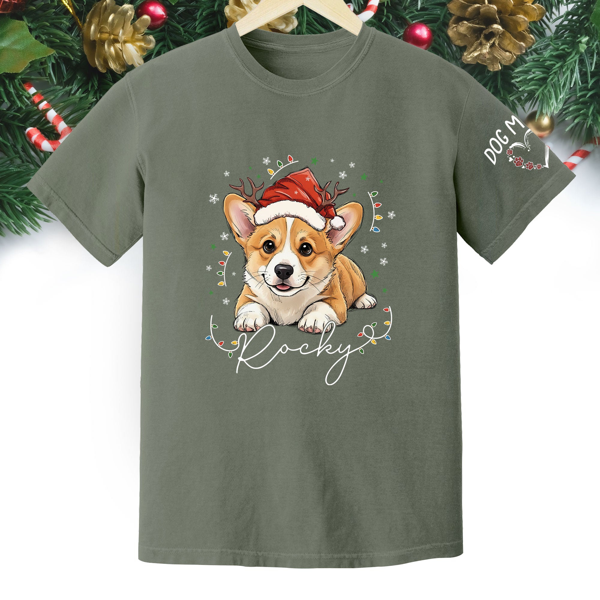 Personalized Pet Christmas Shirt – Custom Dog T-Shirt, Cute Holiday Gift for Pet Lovers