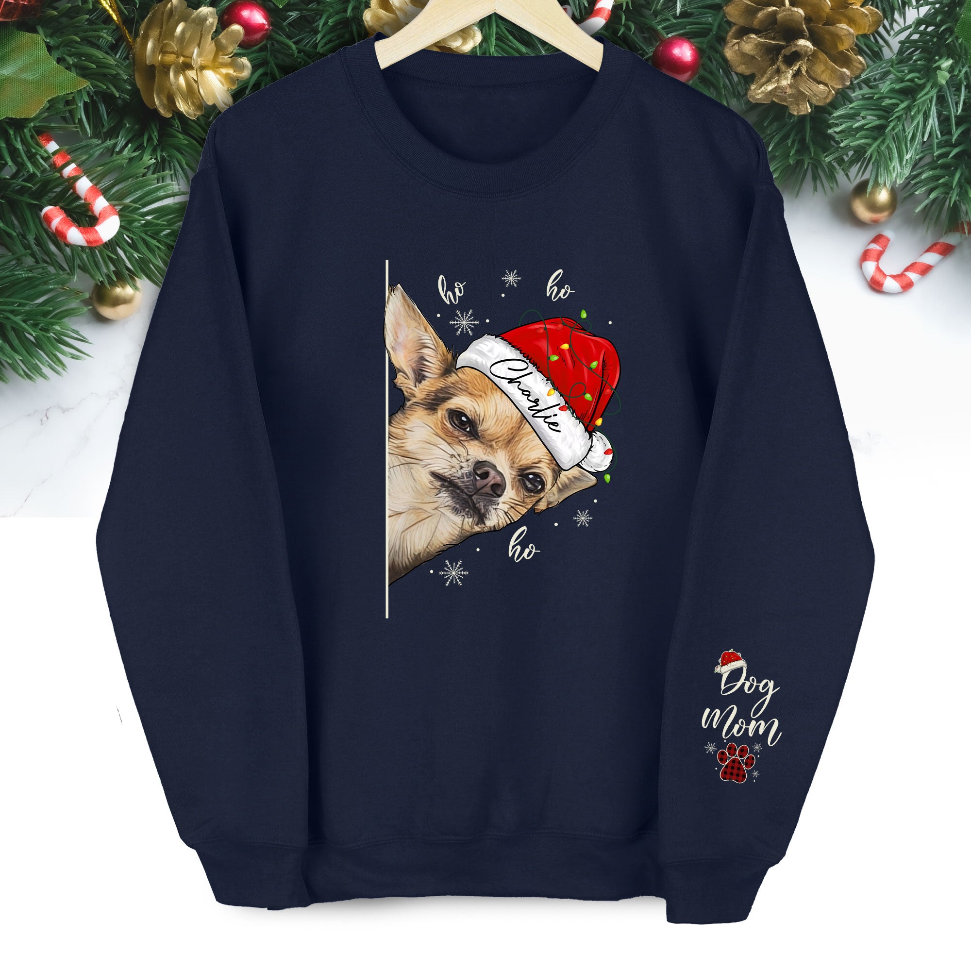 Custom Dog Mom Sweatshirt – Personalized Pet Photo Gift