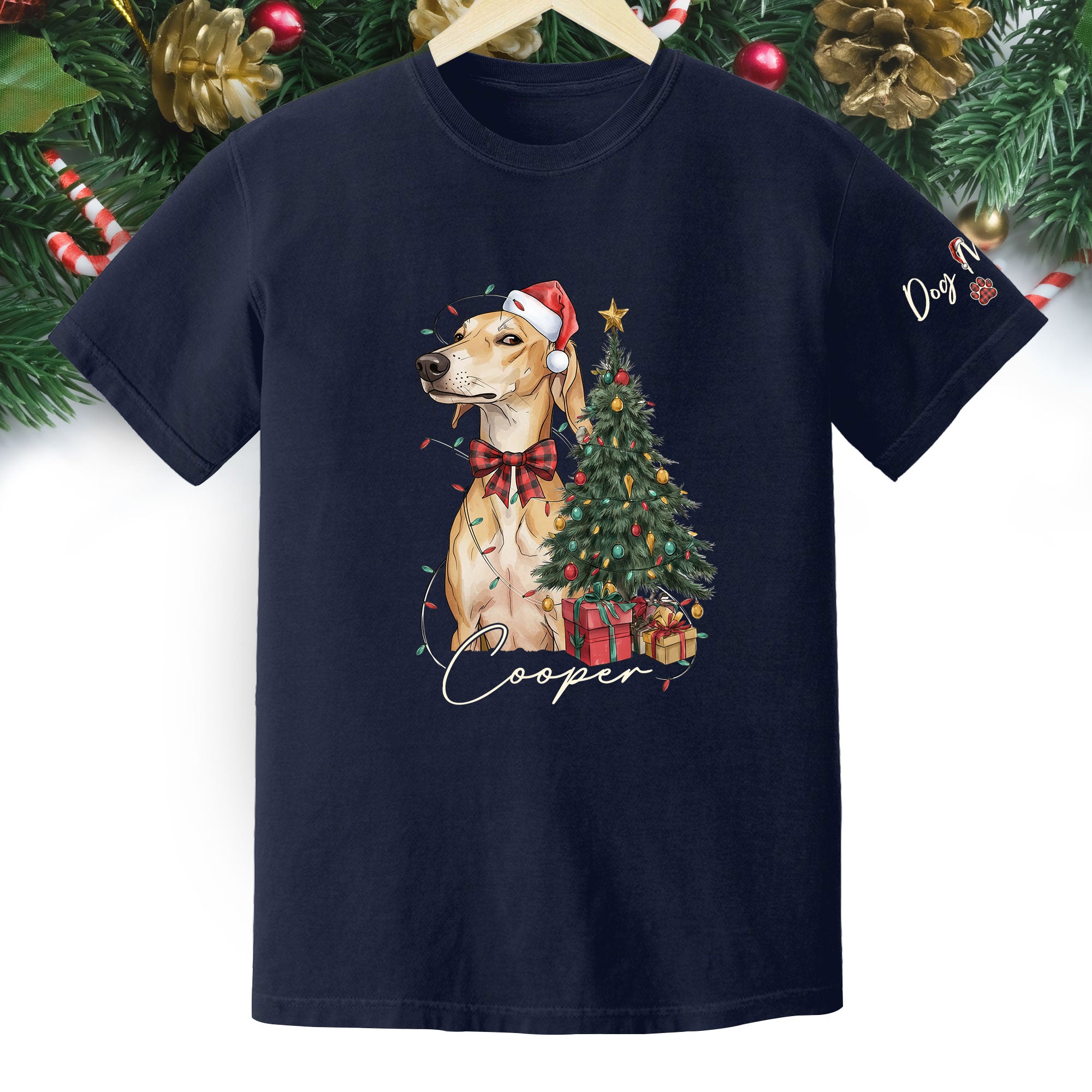 Custom Pet Photo Shirt – Personalized Dog Christmas Shirt, Perfect Gift for Pet Lovers
