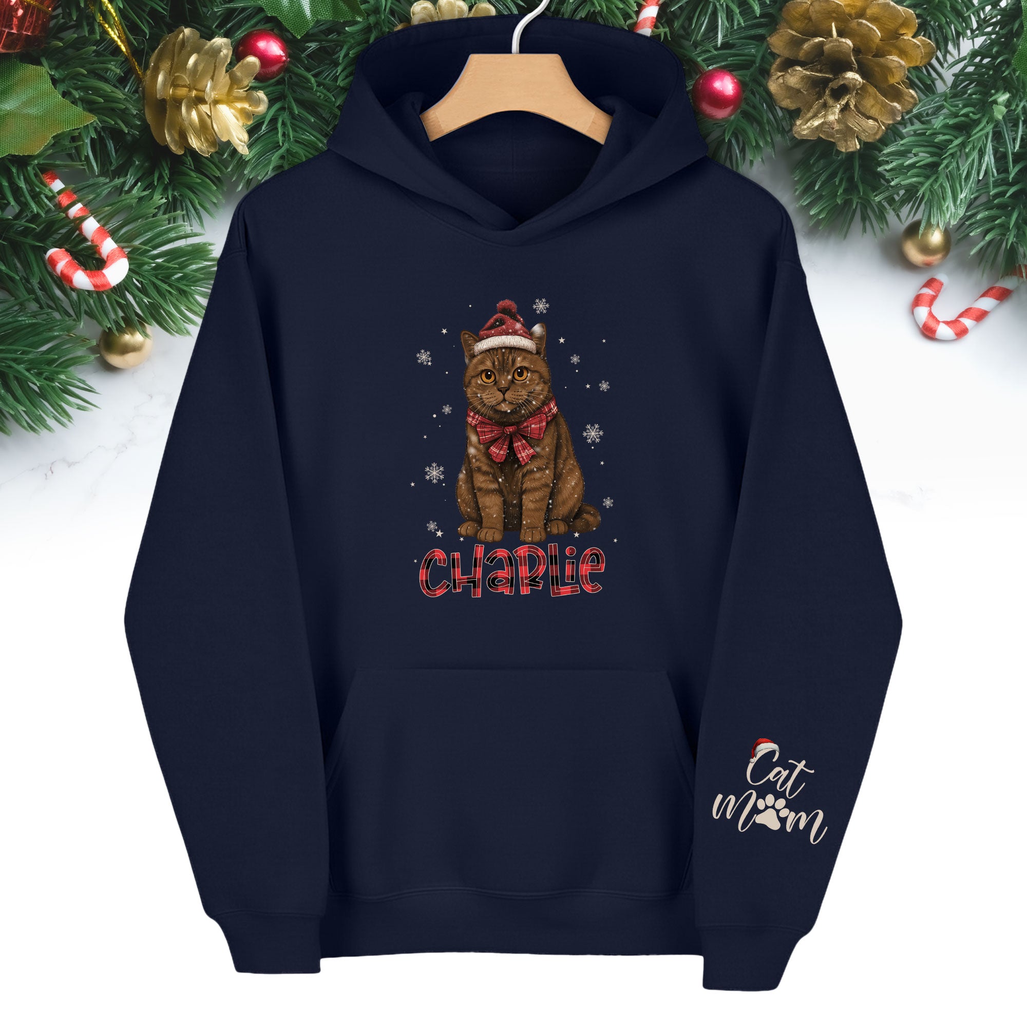 Custom Cat Hoodie – Personalized Photo Hoodie for Pet Lovers