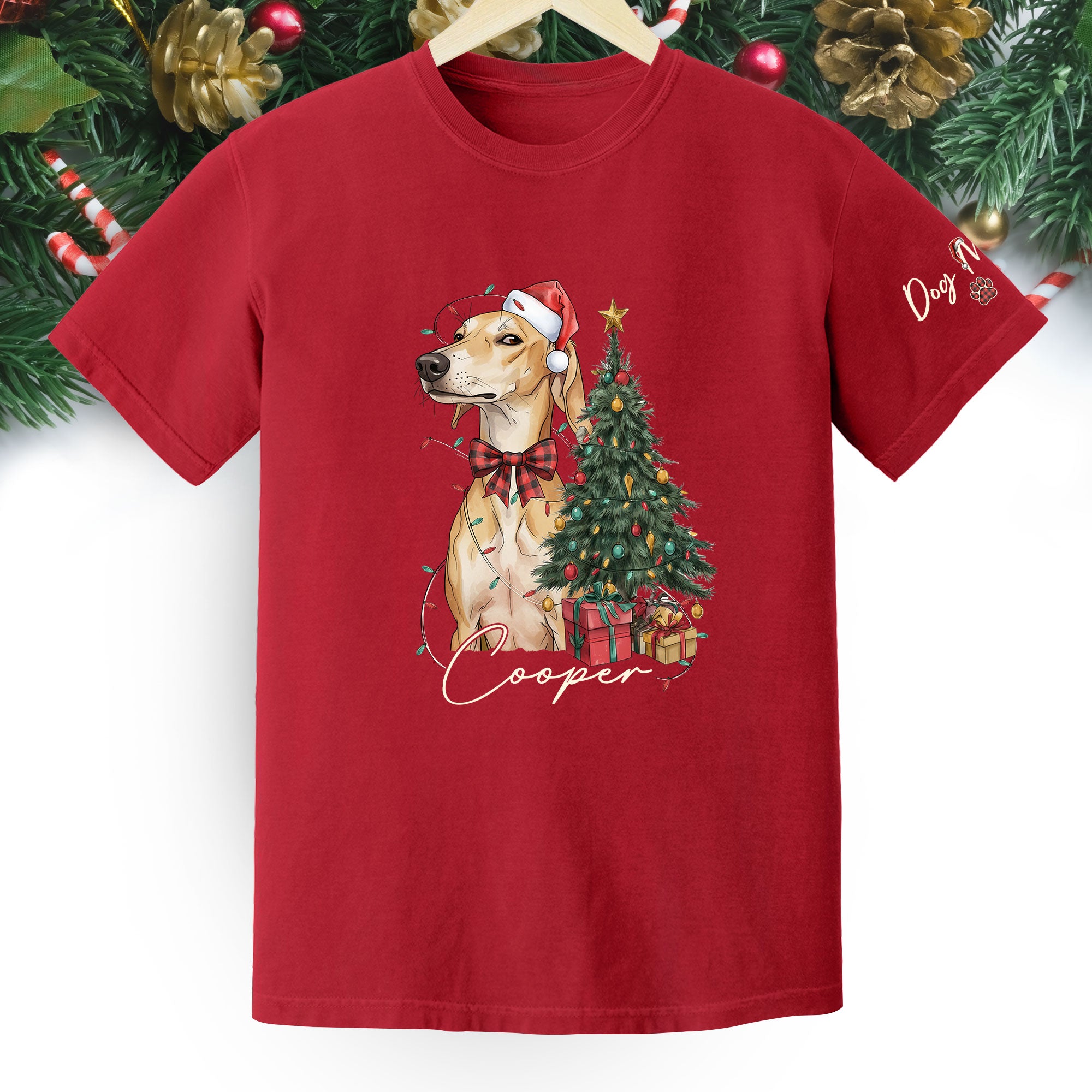 Custom Pet Photo Shirt – Personalized Dog Christmas Shirt, Perfect Gift for Pet Lovers