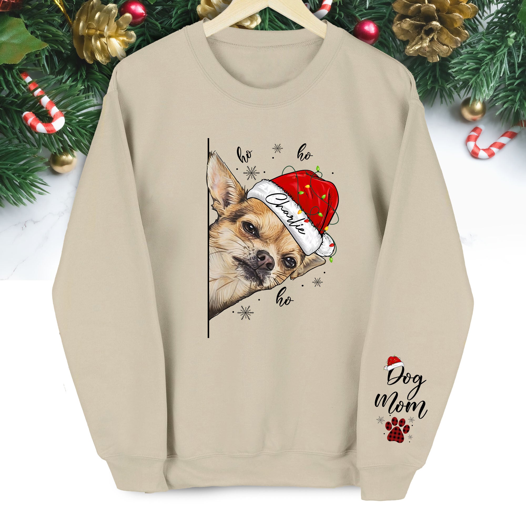 Custom Dog Mom Sweatshirt – Personalized Pet Photo Gift