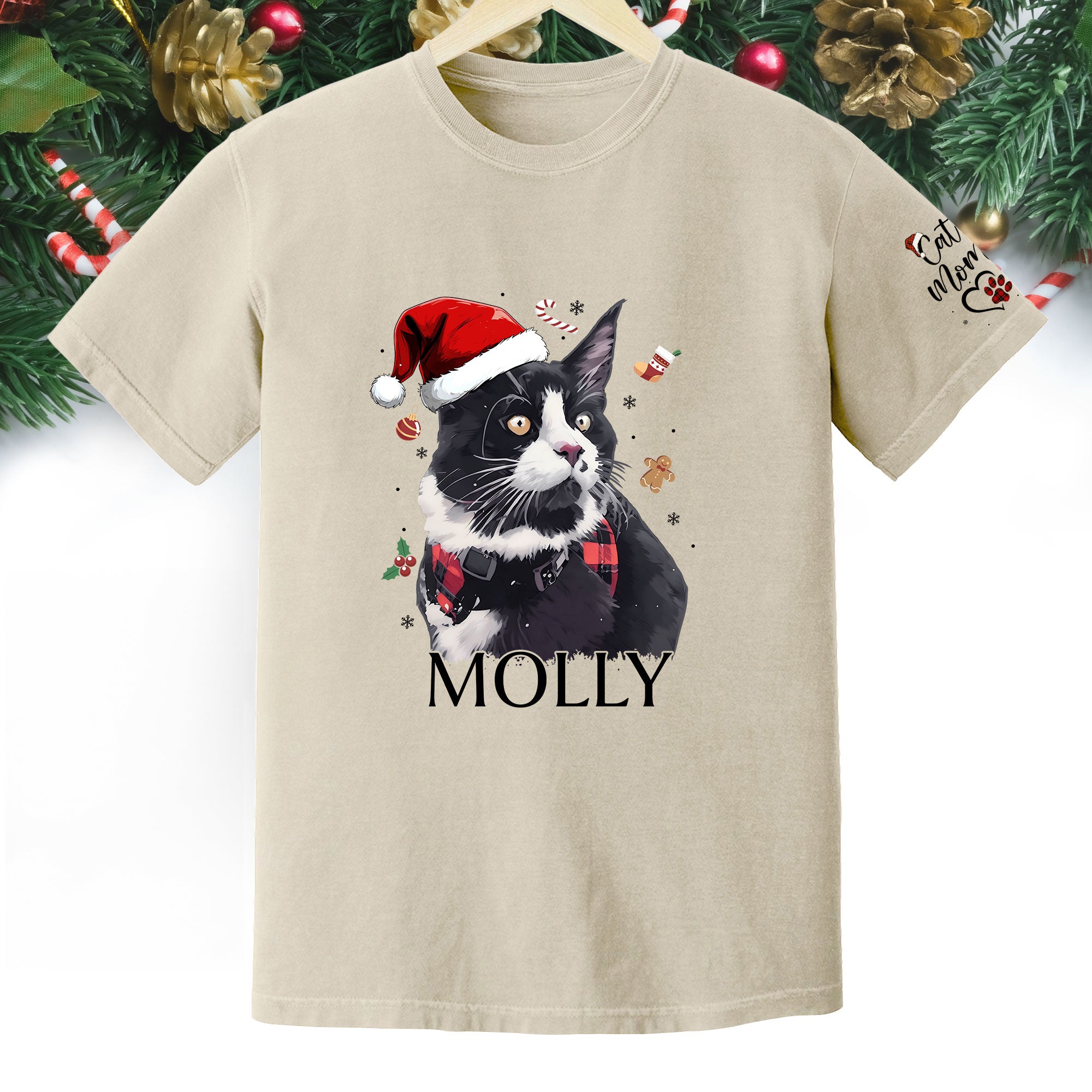 Personalized Cat T-Shirt – Custom Pet Photo Tee Gift for Animal Lovers