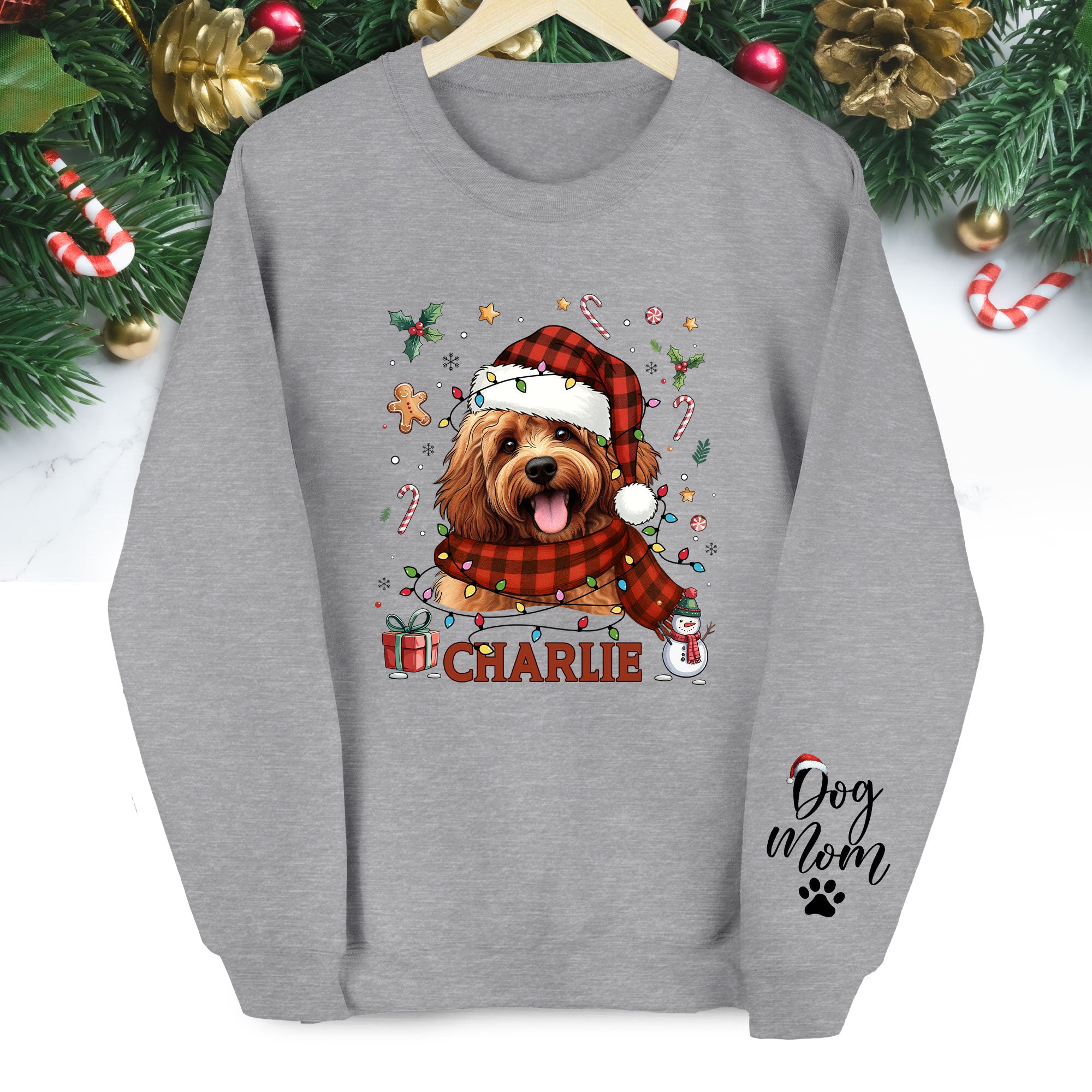 Custom Dog Mom Sweatshirt – Personalized Pet Gift