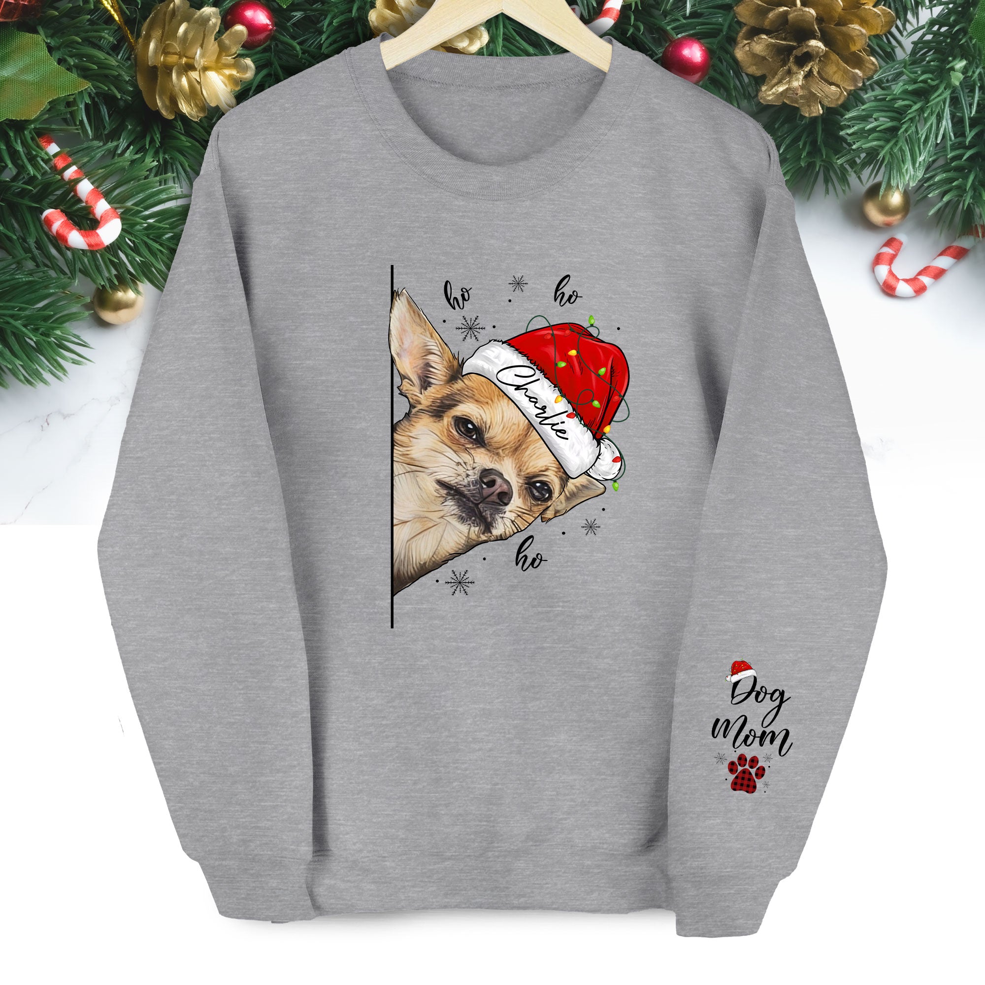 Custom Dog Mom Sweatshirt – Personalized Pet Photo Gift
