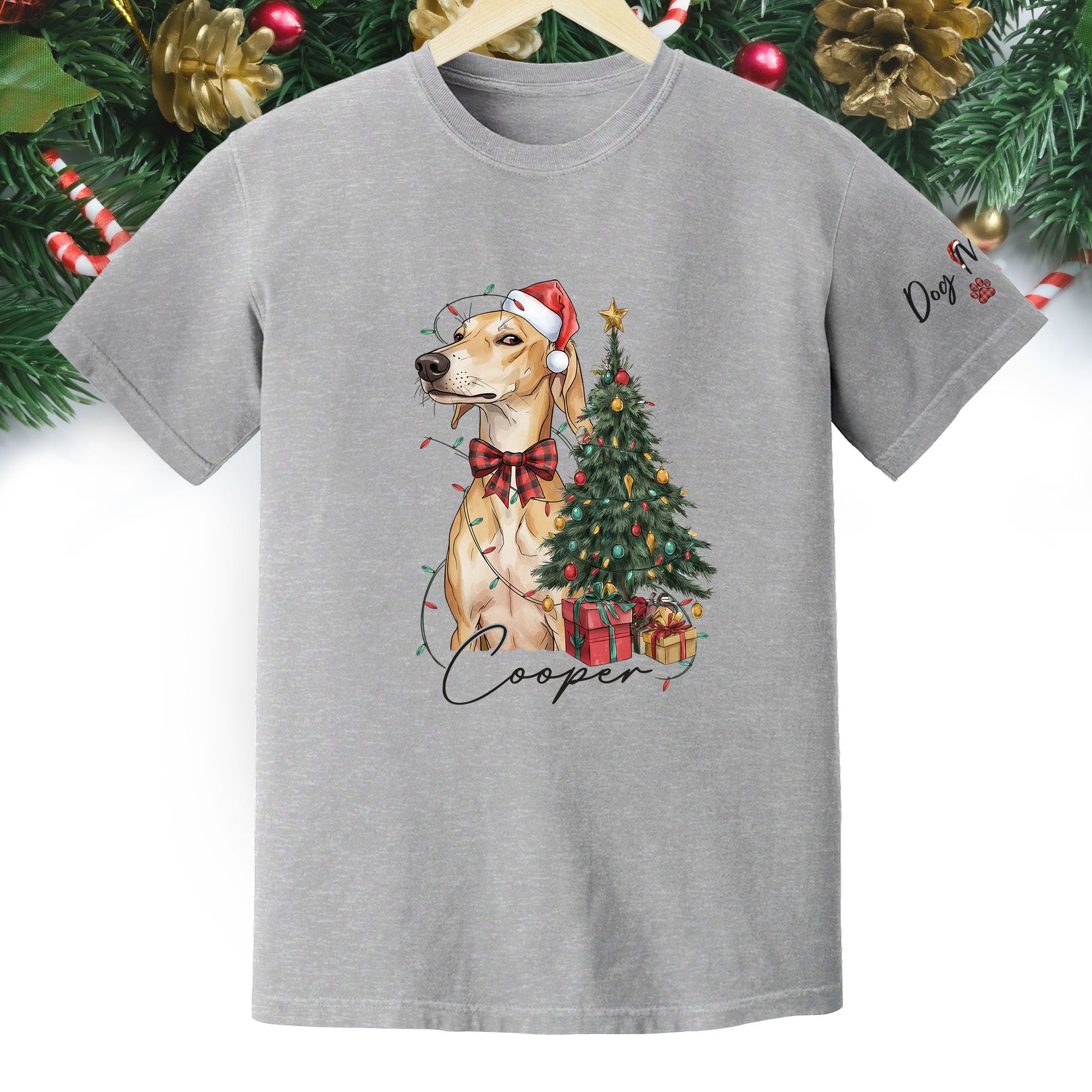 Custom Pet Photo Shirt – Personalized Dog Christmas Shirt, Perfect Gift for Pet Lovers