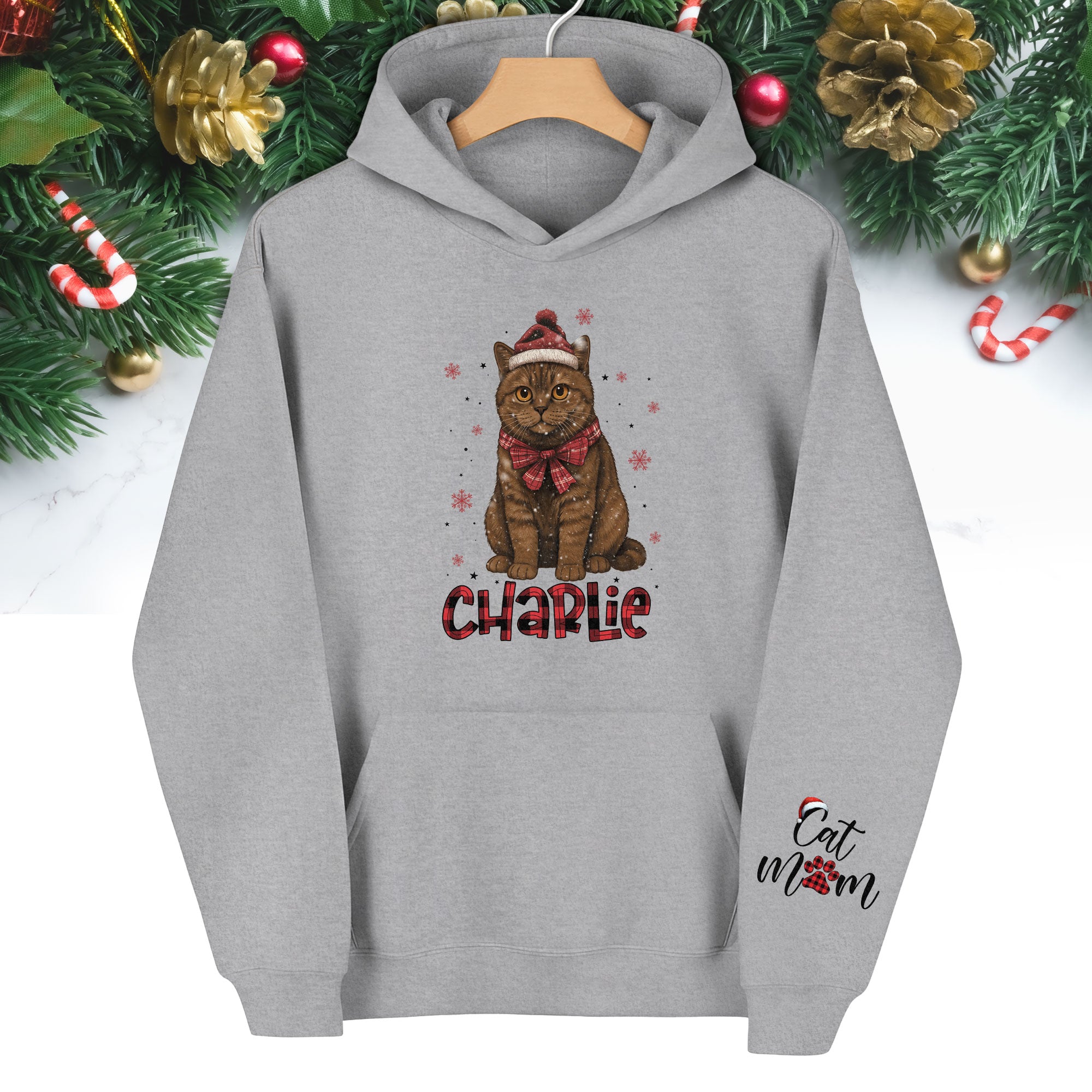 Custom Cat Hoodie – Personalized Photo Hoodie for Pet Lovers