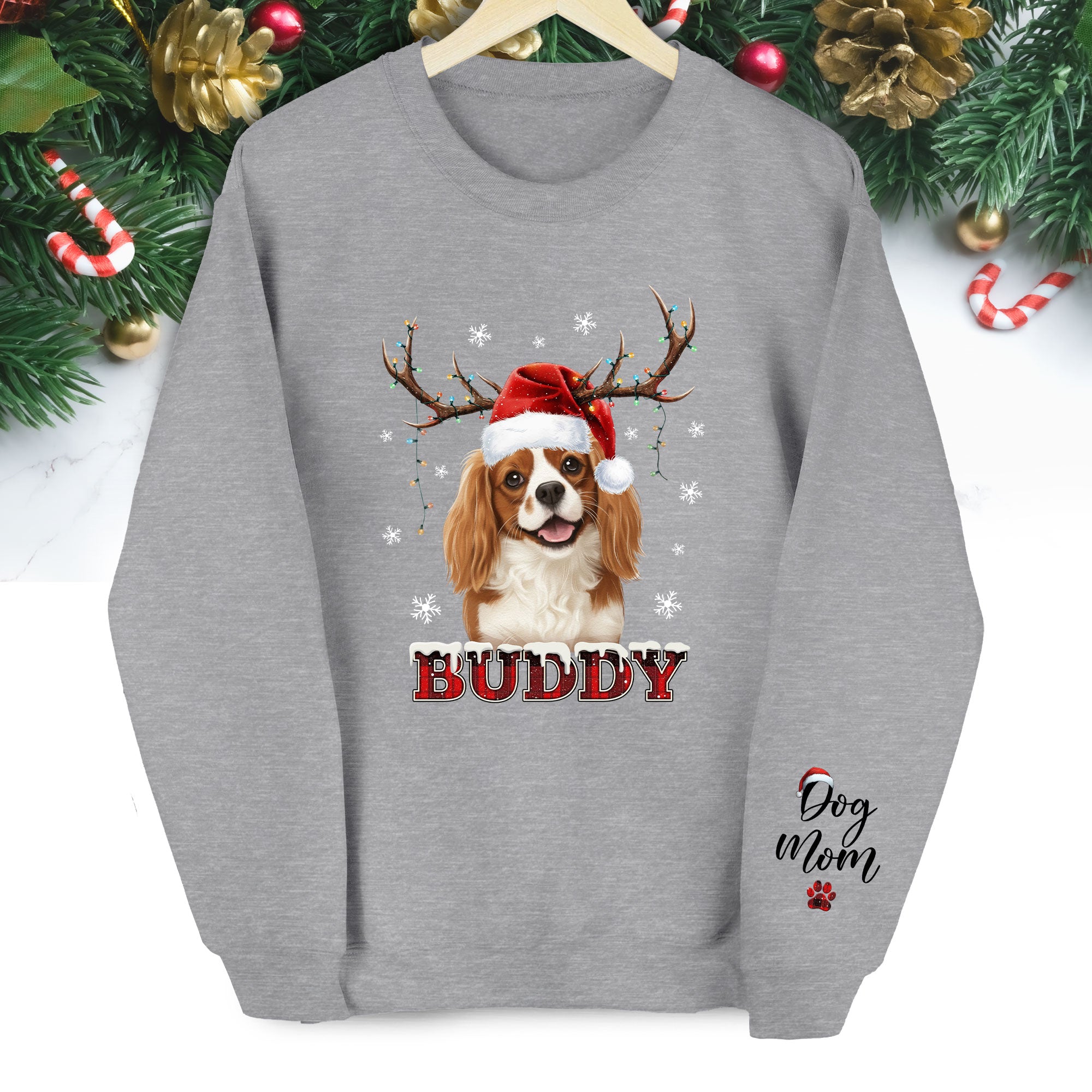 Dog Mom Custom Face Sweatshirt – Unique Personalized Pet Lover Apparel
