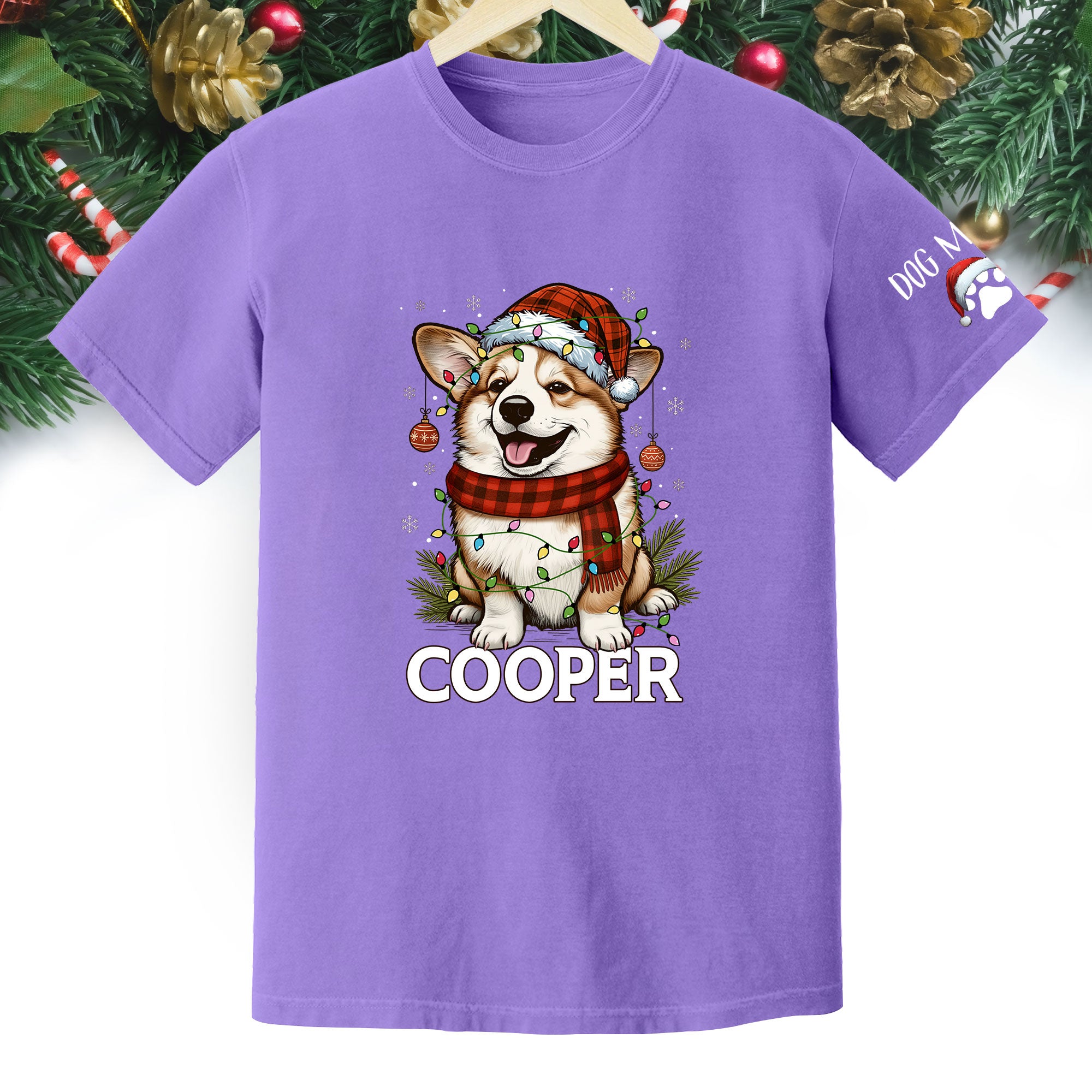 Personalized Pet Lover T-Shirt – Custom Dog Photo Christmas Shirt, Gift for Women