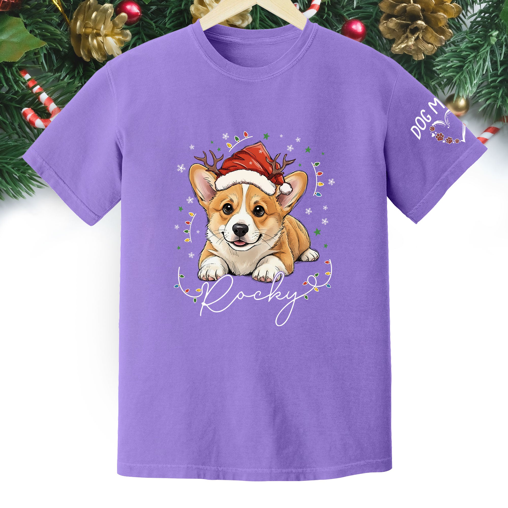 Personalized Pet Christmas Shirt – Custom Dog T-Shirt, Cute Holiday Gift for Pet Lovers