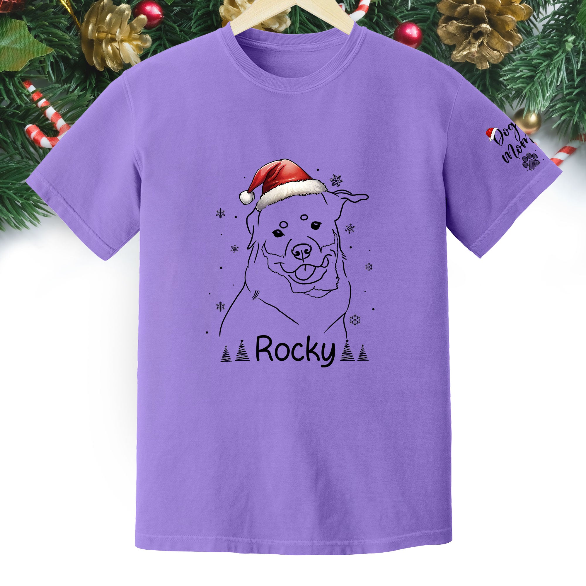 Custom Pet T-Shirt for Dog Moms – Personalized Dog Photo Tee, Perfect Gift for Pet Lovers