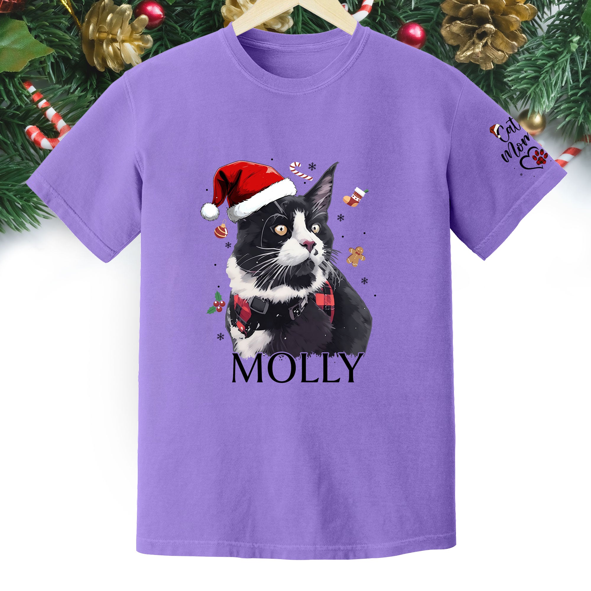 Personalized Cat T-Shirt – Custom Pet Photo Tee Gift for Animal Lovers