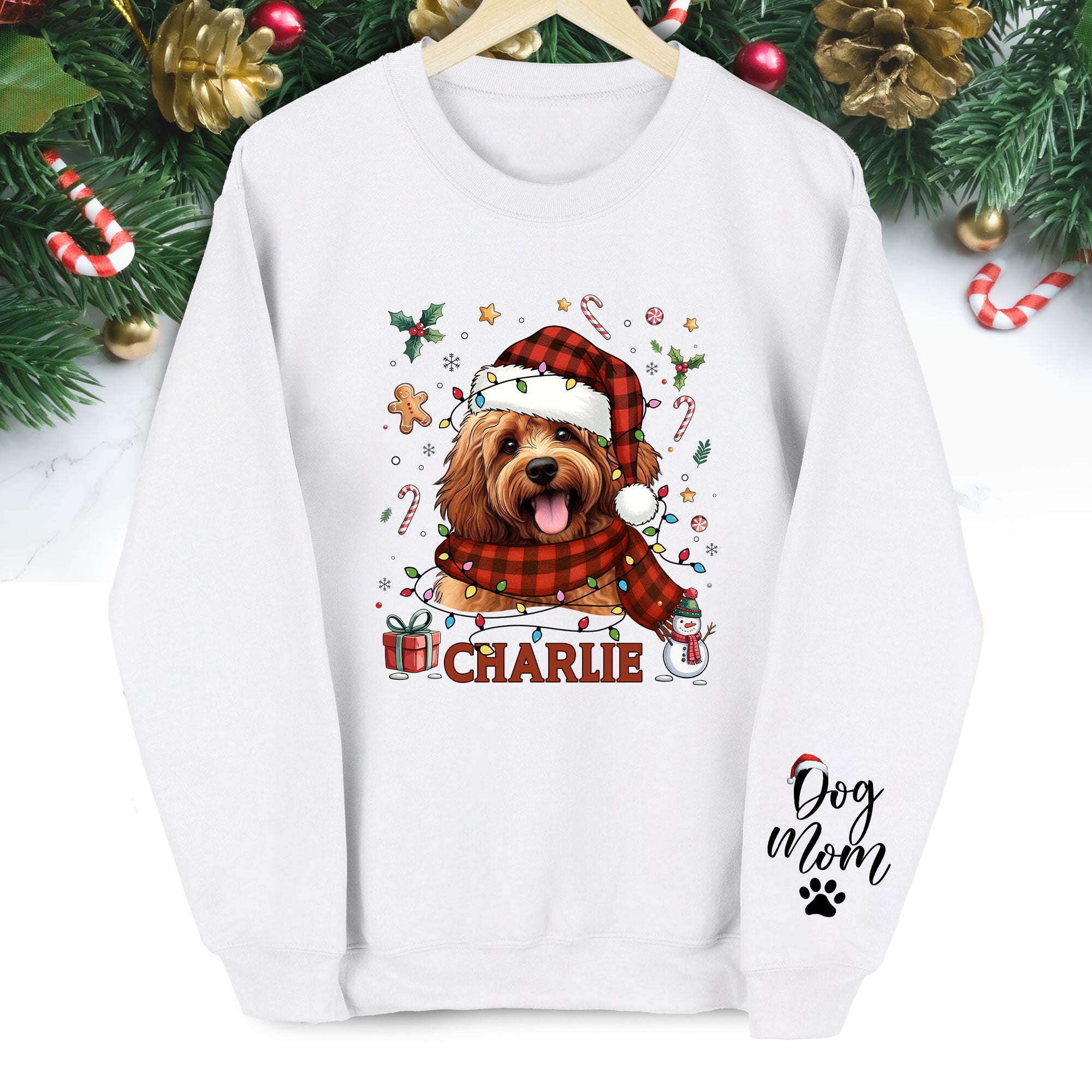 Custom Dog Mom Sweatshirt – Personalized Pet Gift