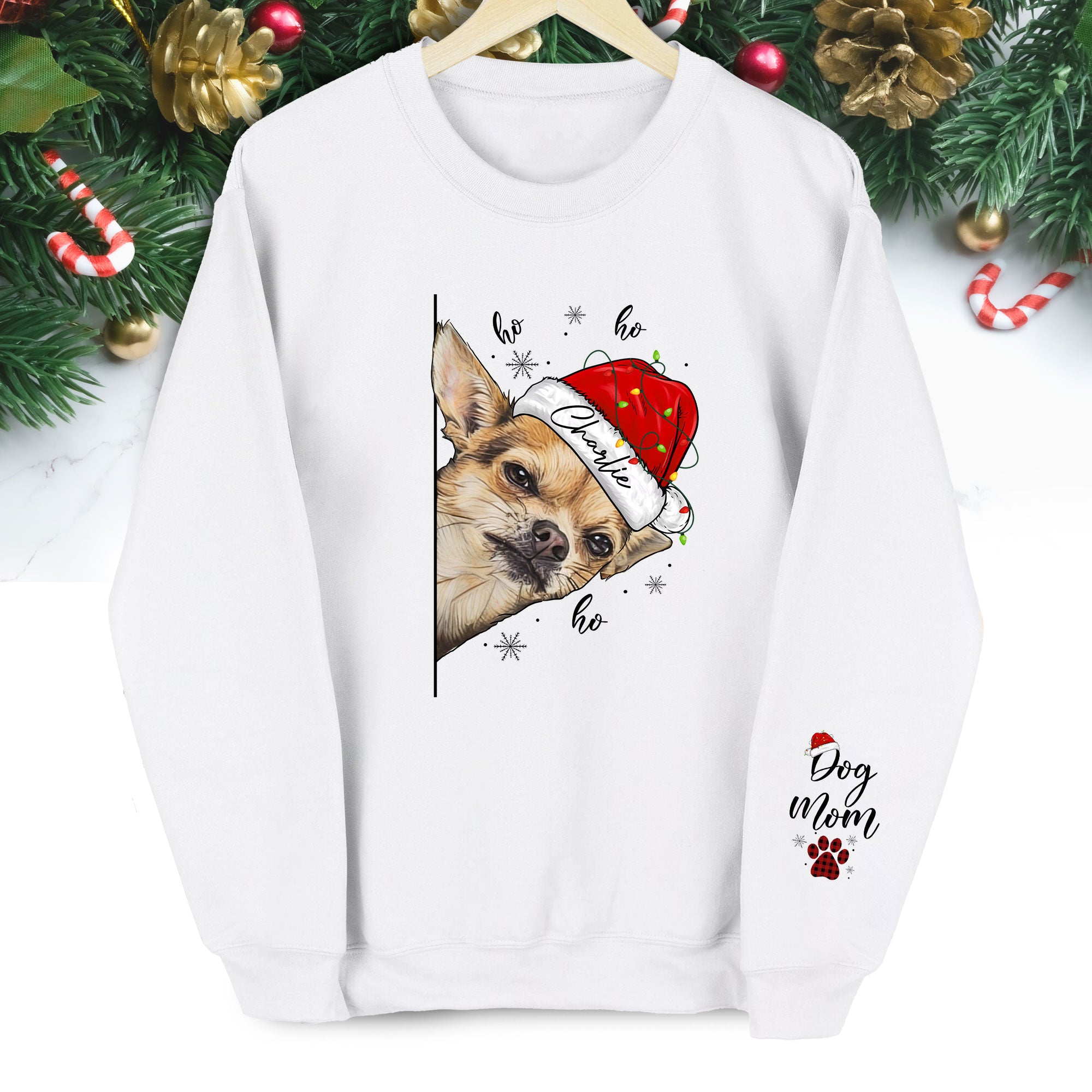 Custom Dog Mom Sweatshirt – Personalized Pet Photo Gift